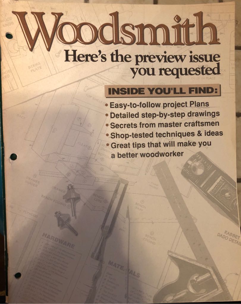 Woodsmith (October) magazine collectible - Main Image 1