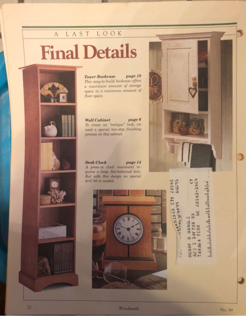 Woodsmith  (June) magazine collectible - Main Image 2