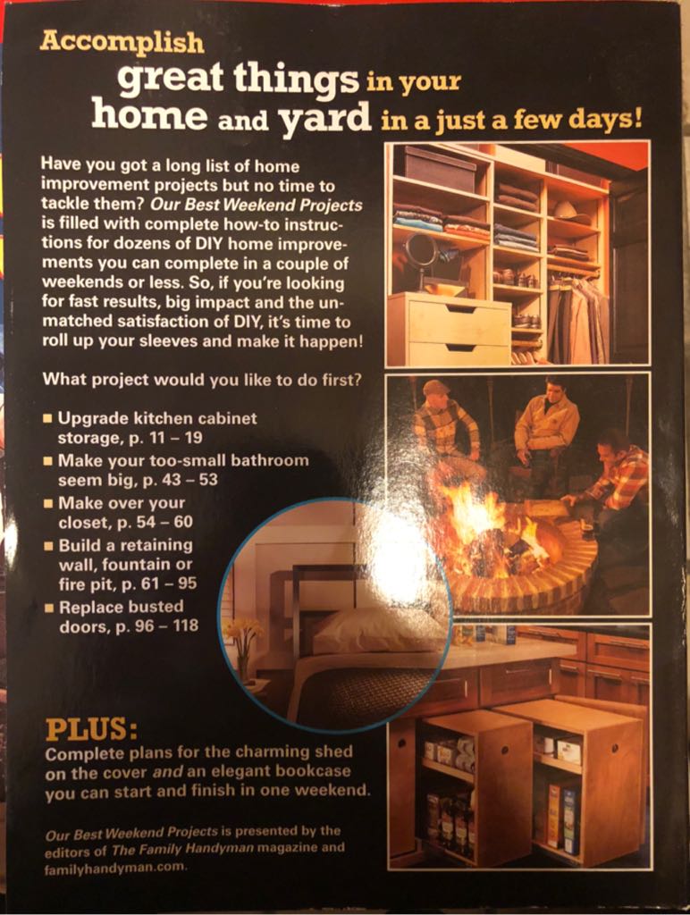 The Family Handyman Our Best Weekend Projects  (January) magazine collectible - Main Image 2
