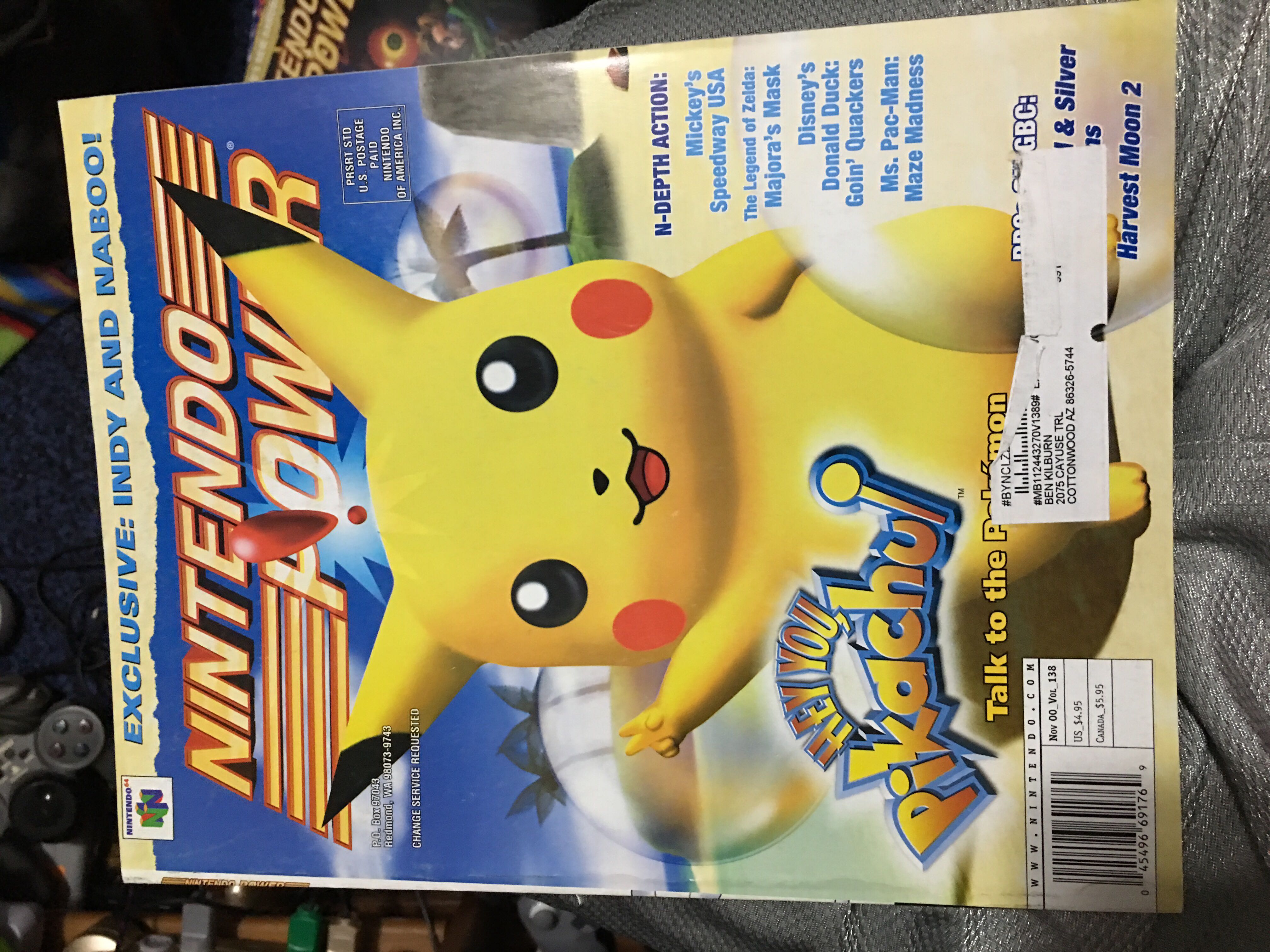 Nintendo Power 138  (November) magazine collectible [Barcode 045496691769] - Main Image 1