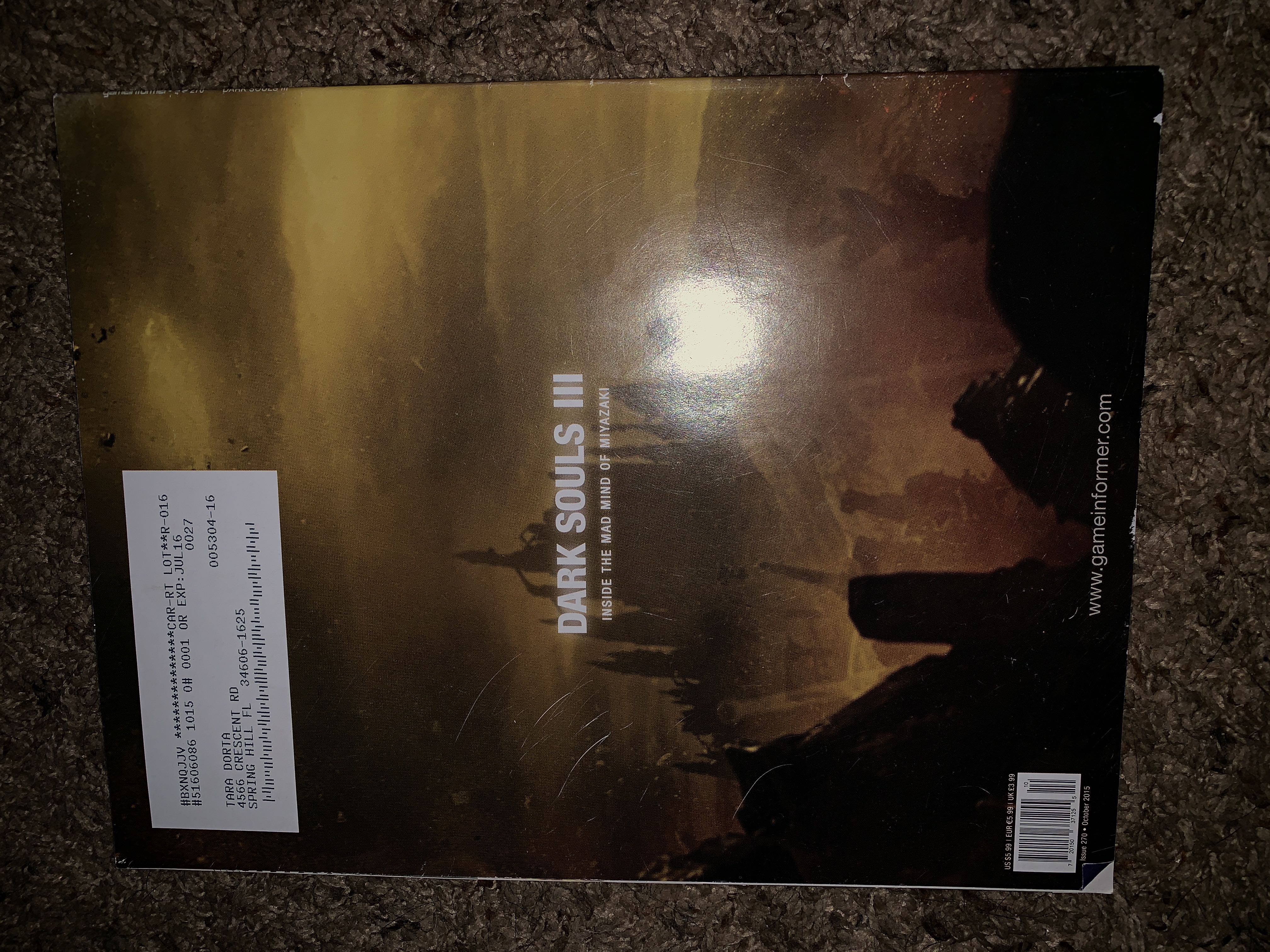 Gameinformer   magazine collectible [Barcode 720150371255] - Main Image 2