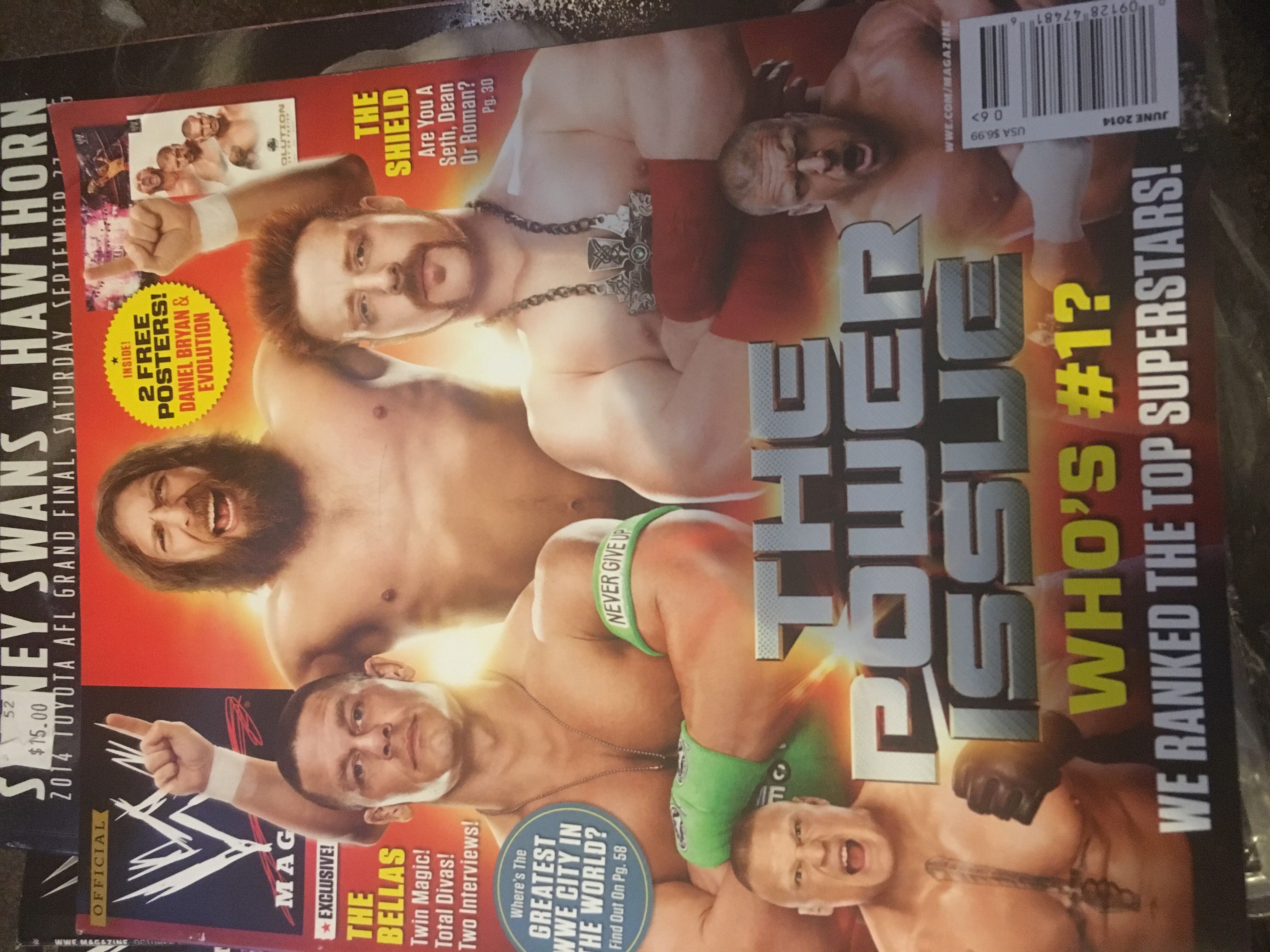 WWE MAGAZINE  (June) magazine collectible [Barcode 009128474816] - Main Image 1