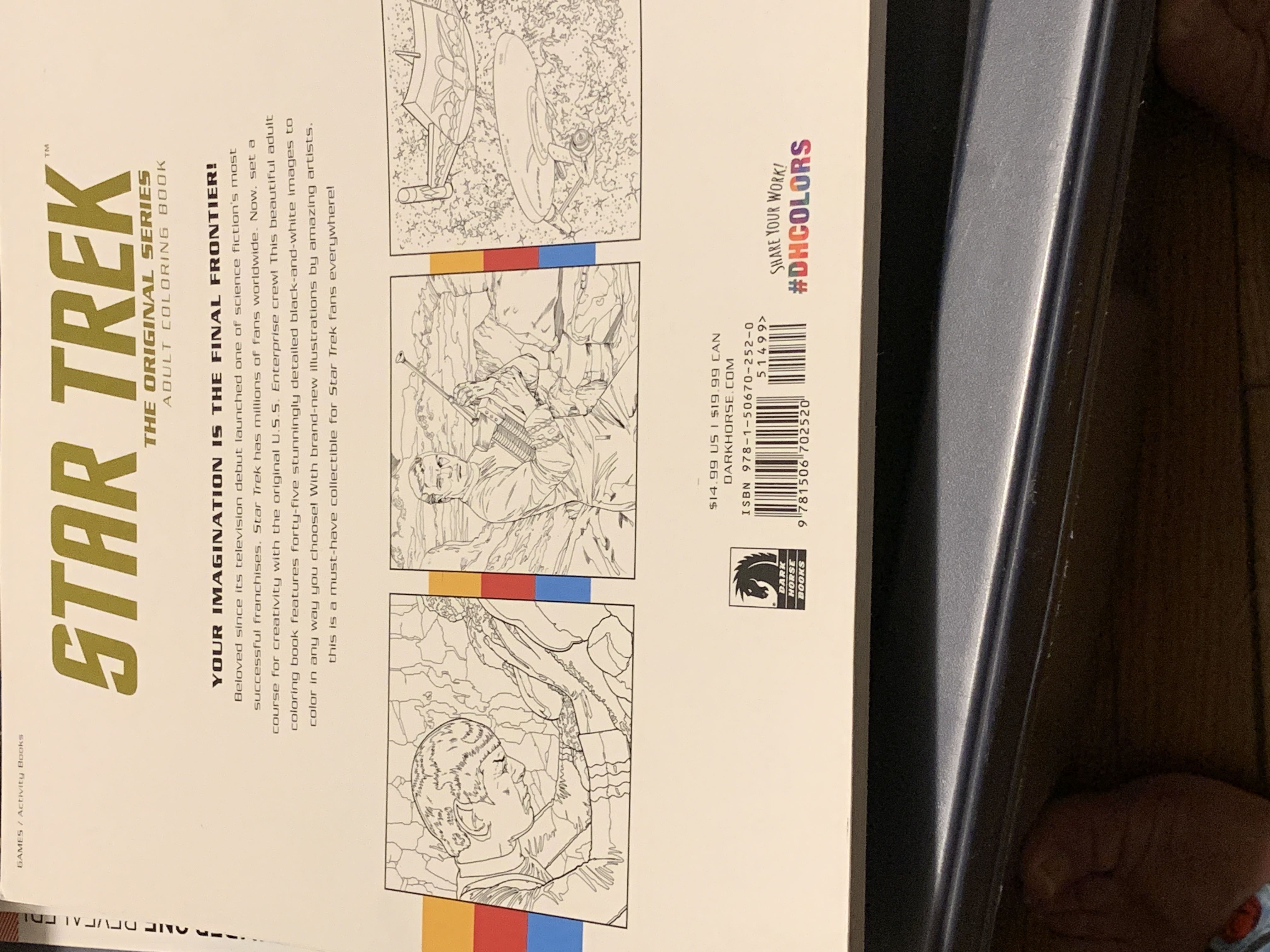 Star Trek Original Series Adult Coloring Book  (November) magazine collectible [Barcode 9781506702520] - Main Image 2