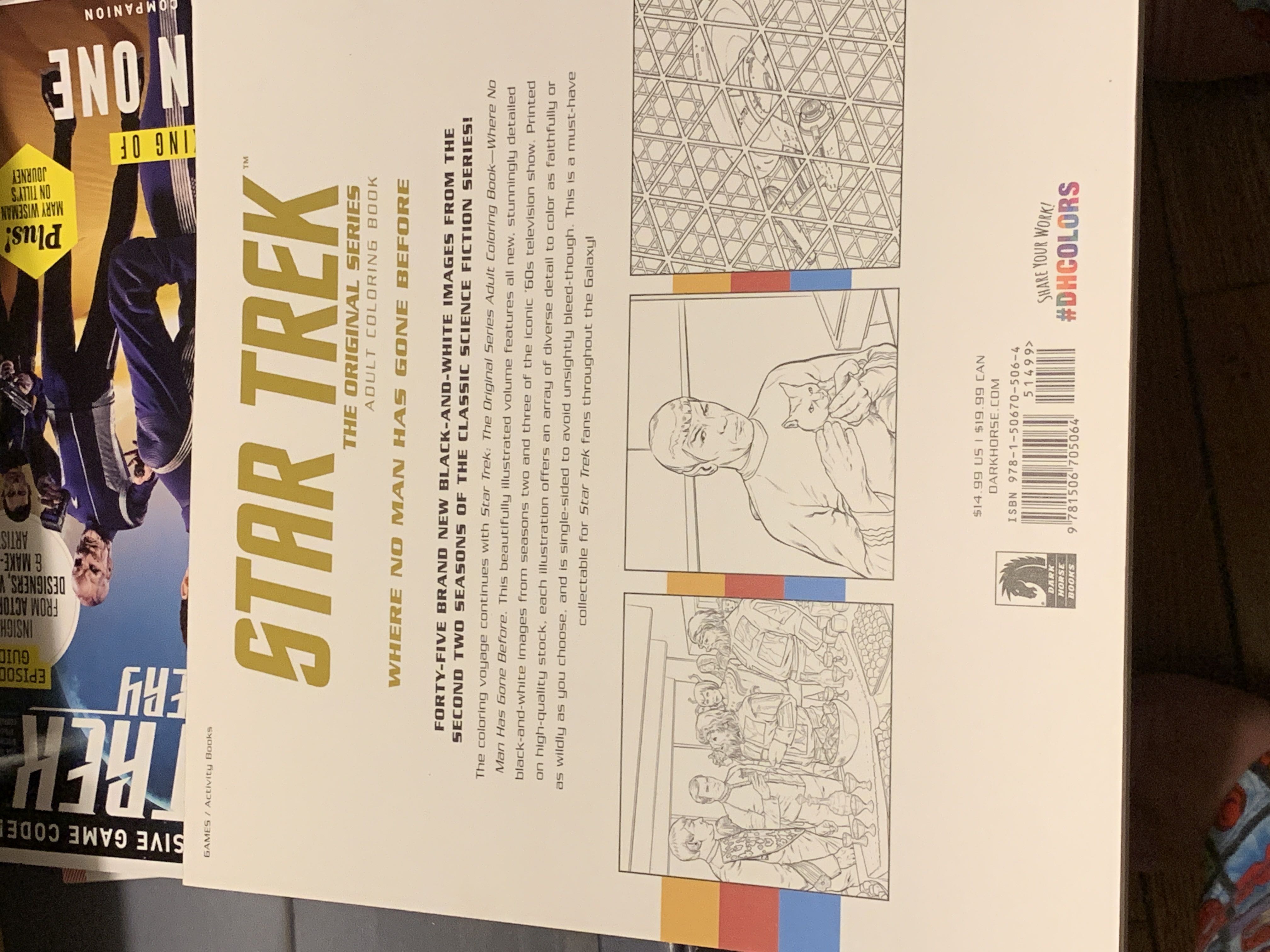 Star Trek Coloring Book   (September) magazine collectible [Barcode 9781506705064] - Main Image 2