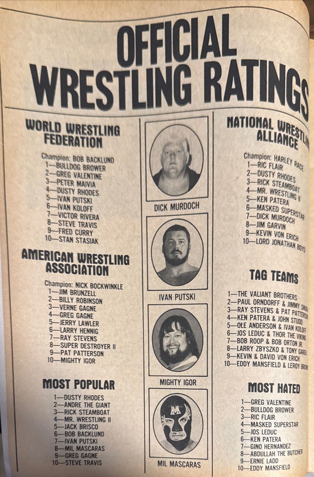 Sports Review Wrestling  (July) magazine collectible - Main Image 3