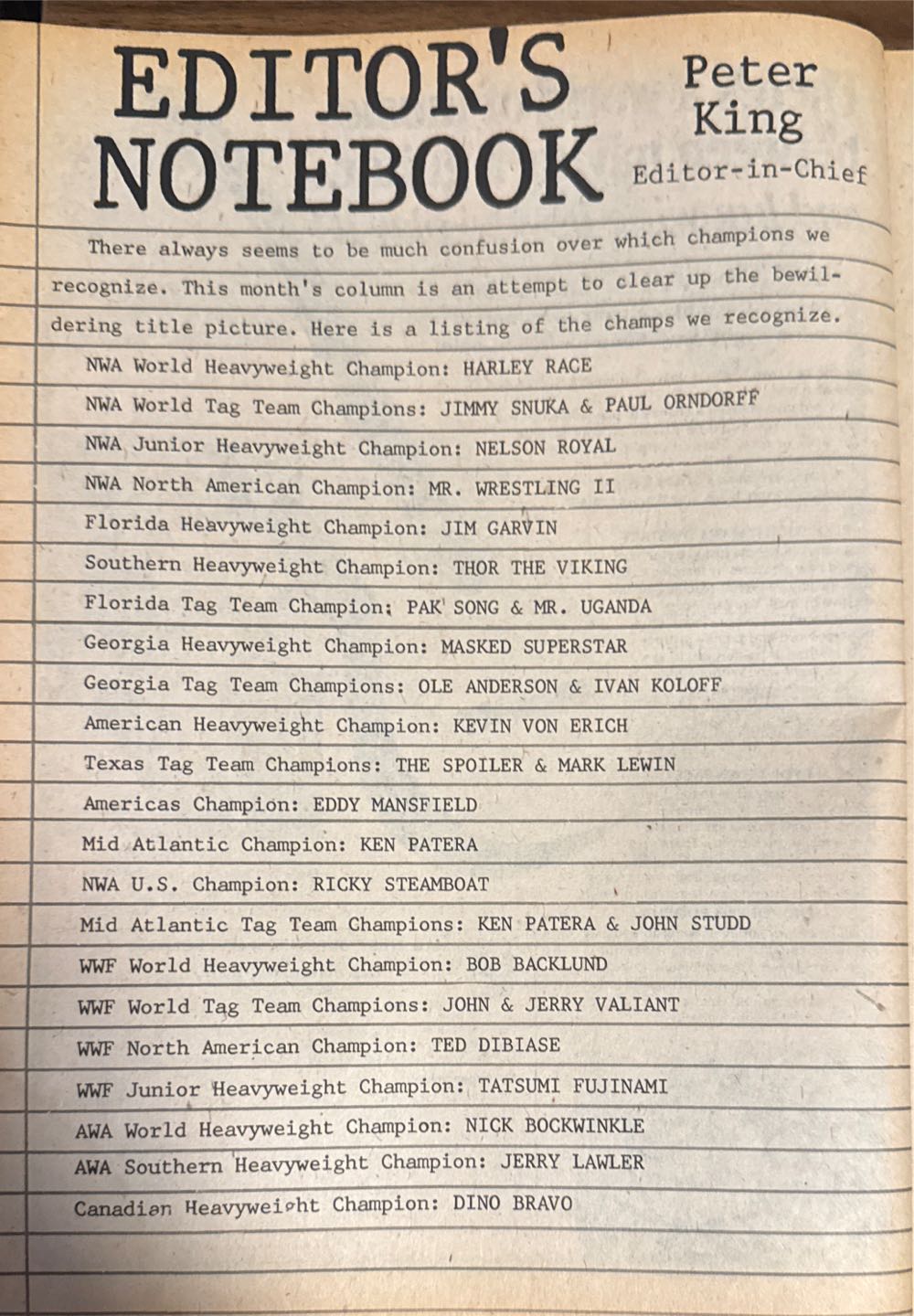 Inside Wrestling  (June) magazine collectible - Main Image 3