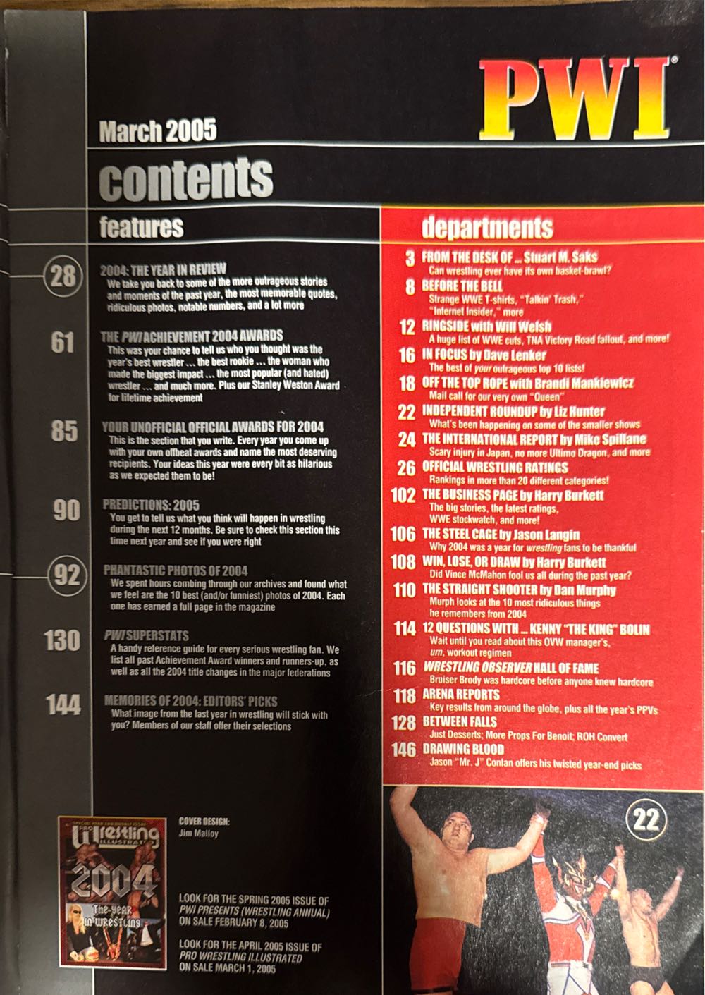 Pro Wrestling Illustrated  (March) magazine collectible - Main Image 2