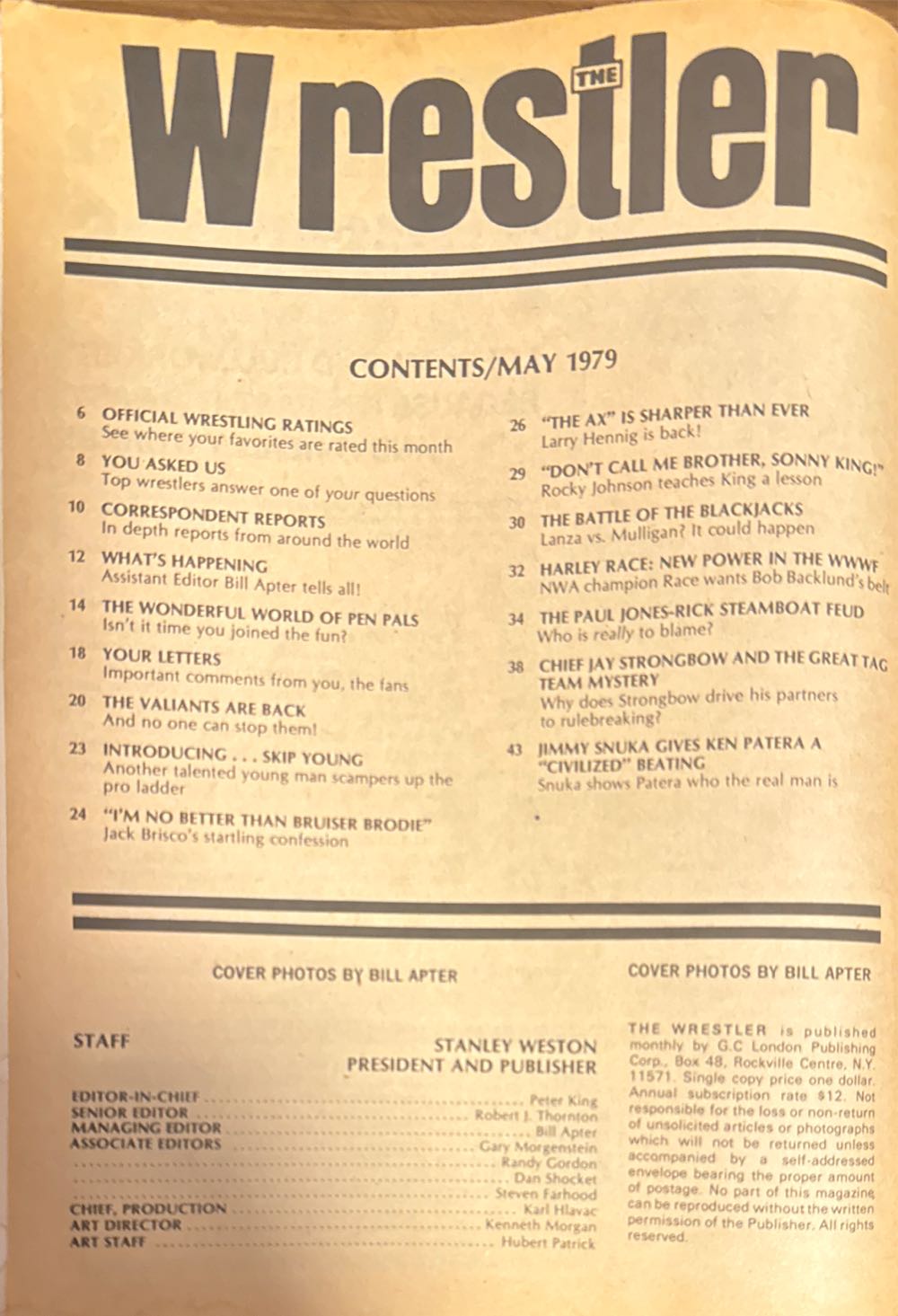 The Wrestler  (May) magazine collectible - Main Image 2