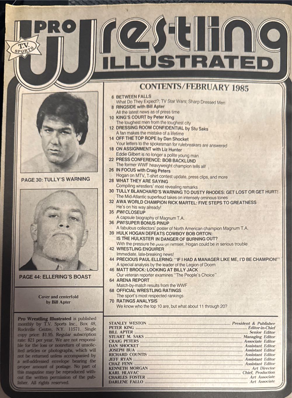 Pro Wrestling Illustrated  (February) magazine collectible [Barcode 07157204683302] - Main Image 2