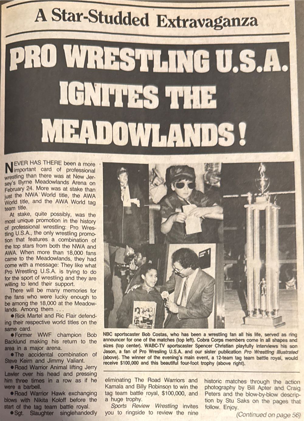 Sports Review Wrestling  (June) magazine collectible [Barcode 07189647817406] - Main Image 3