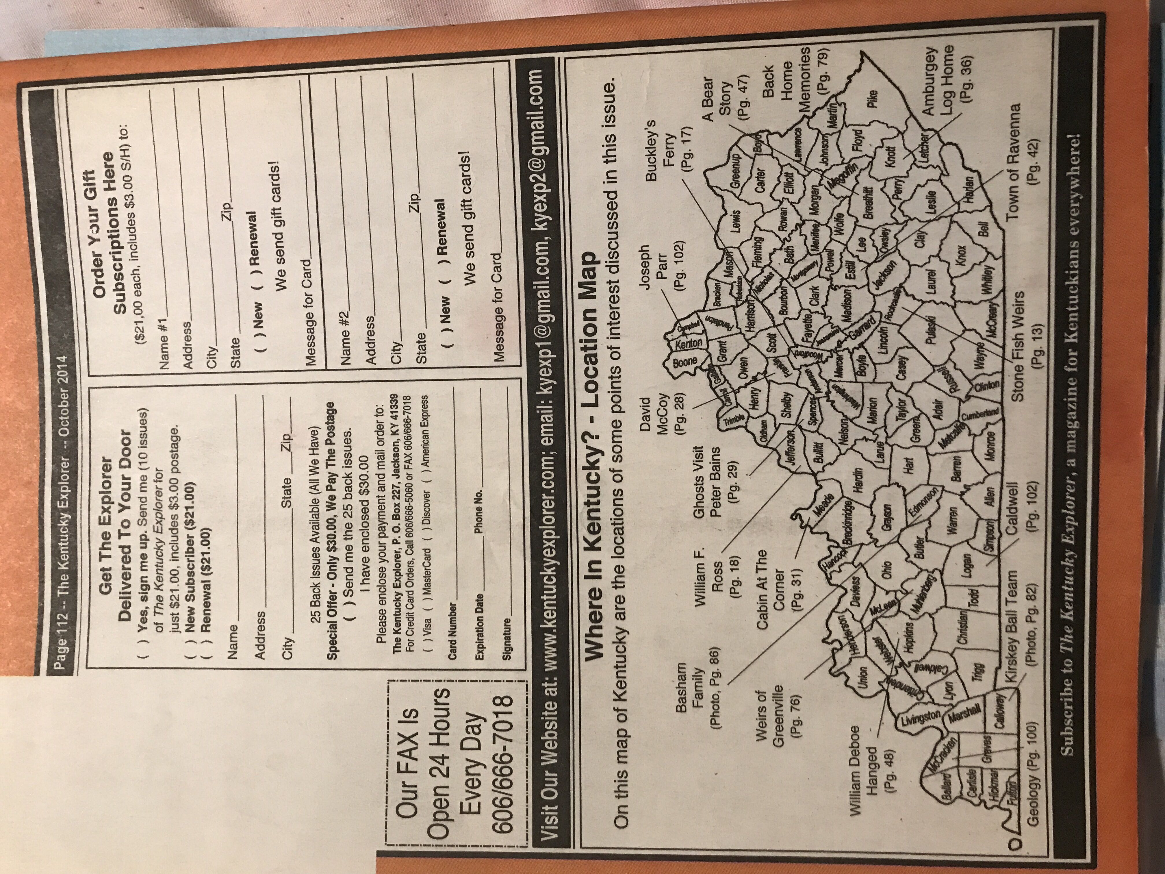 Kentucky Explorer   (October) magazine collectible [Barcode 774470195084] - Main Image 2