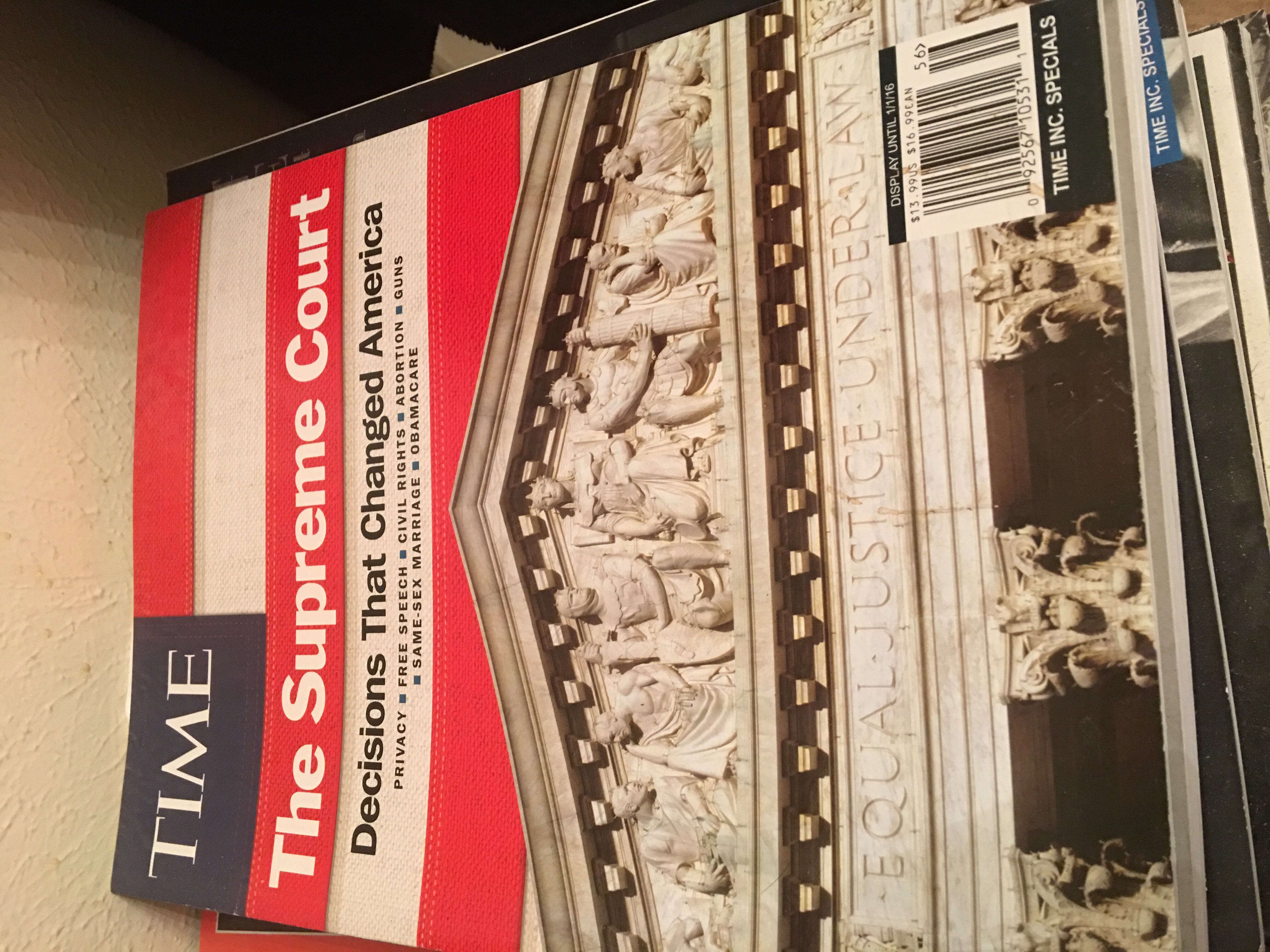 Time The Supreme Court   magazine collectible [Barcode 092567105311] - Main Image 2