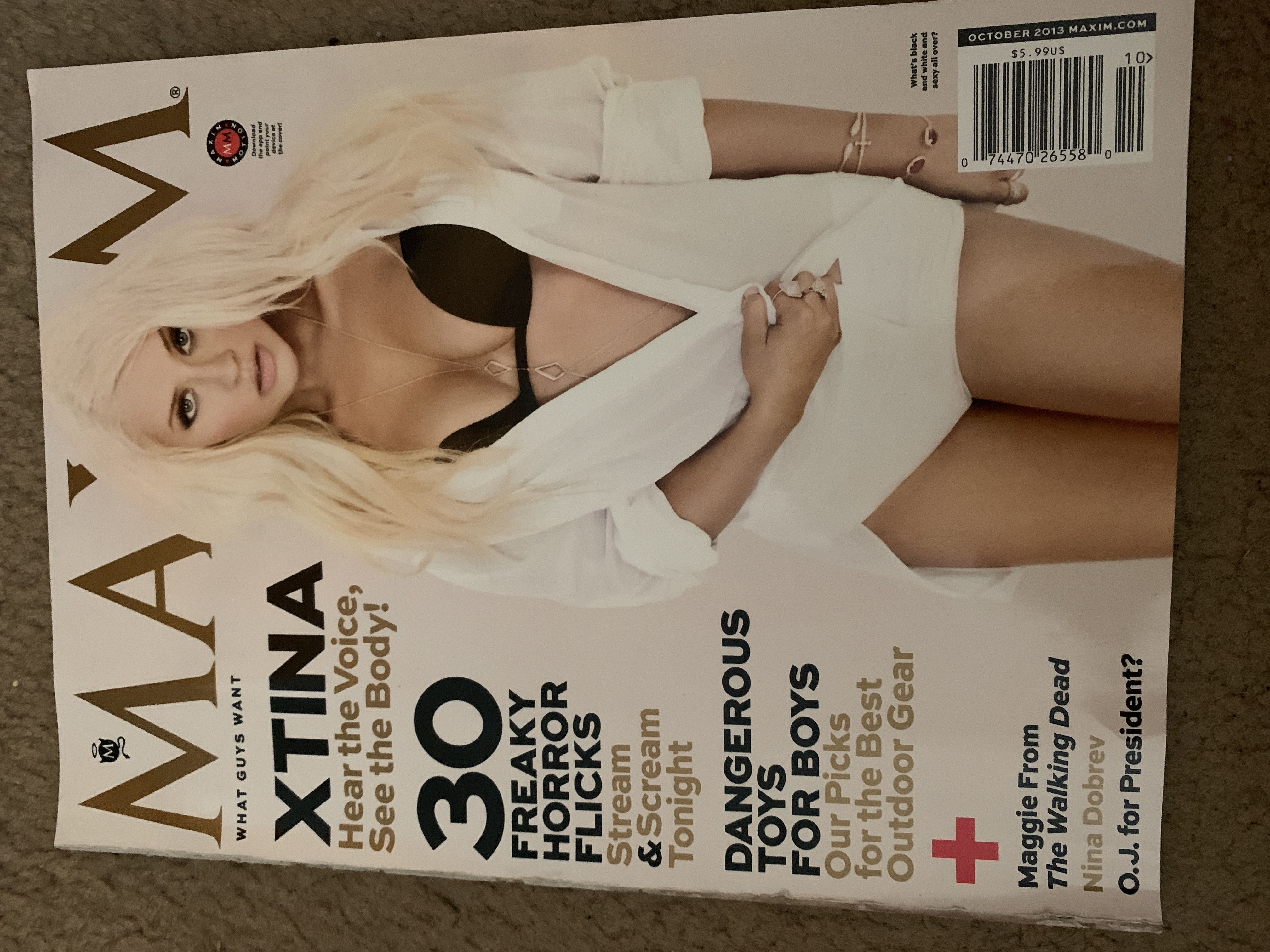 Maxim  (October) magazine collectible [Barcode 074470265580] - Main Image 1