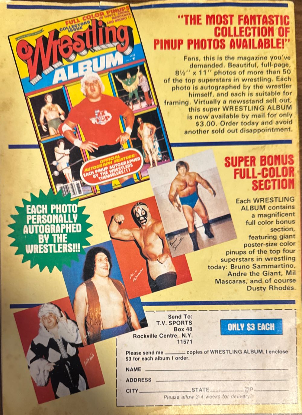 Victory Sports Series Wrestling Summer 1980 Annual  magazine collectible - Main Image 4
