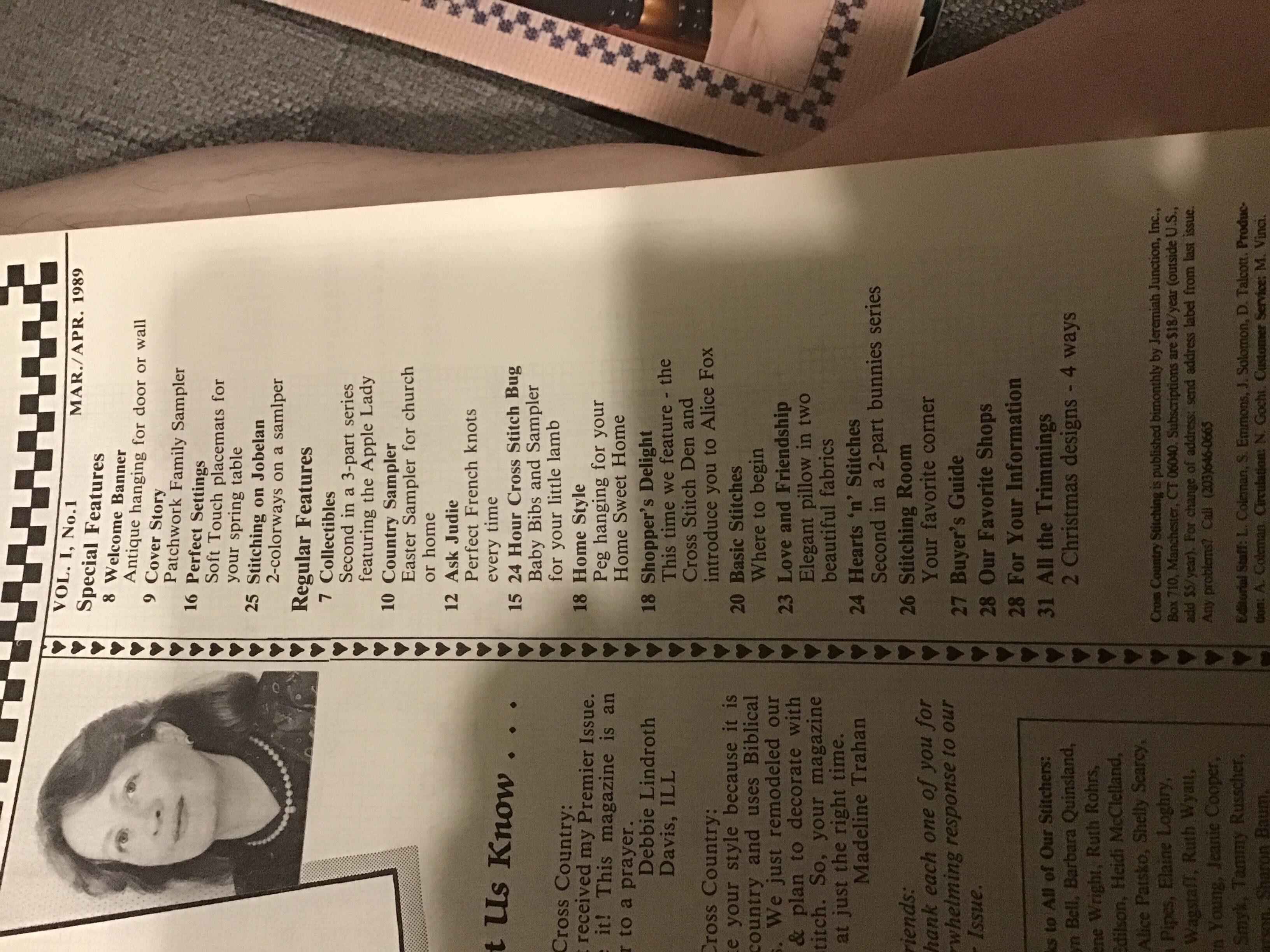 Cross Country Stitching  (March) magazine collectible - Main Image 2
