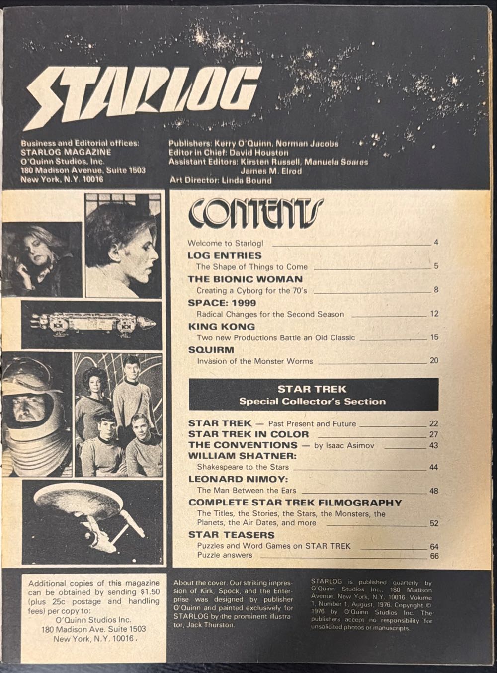 Starlog 1  (August) magazine collectible - Main Image 3