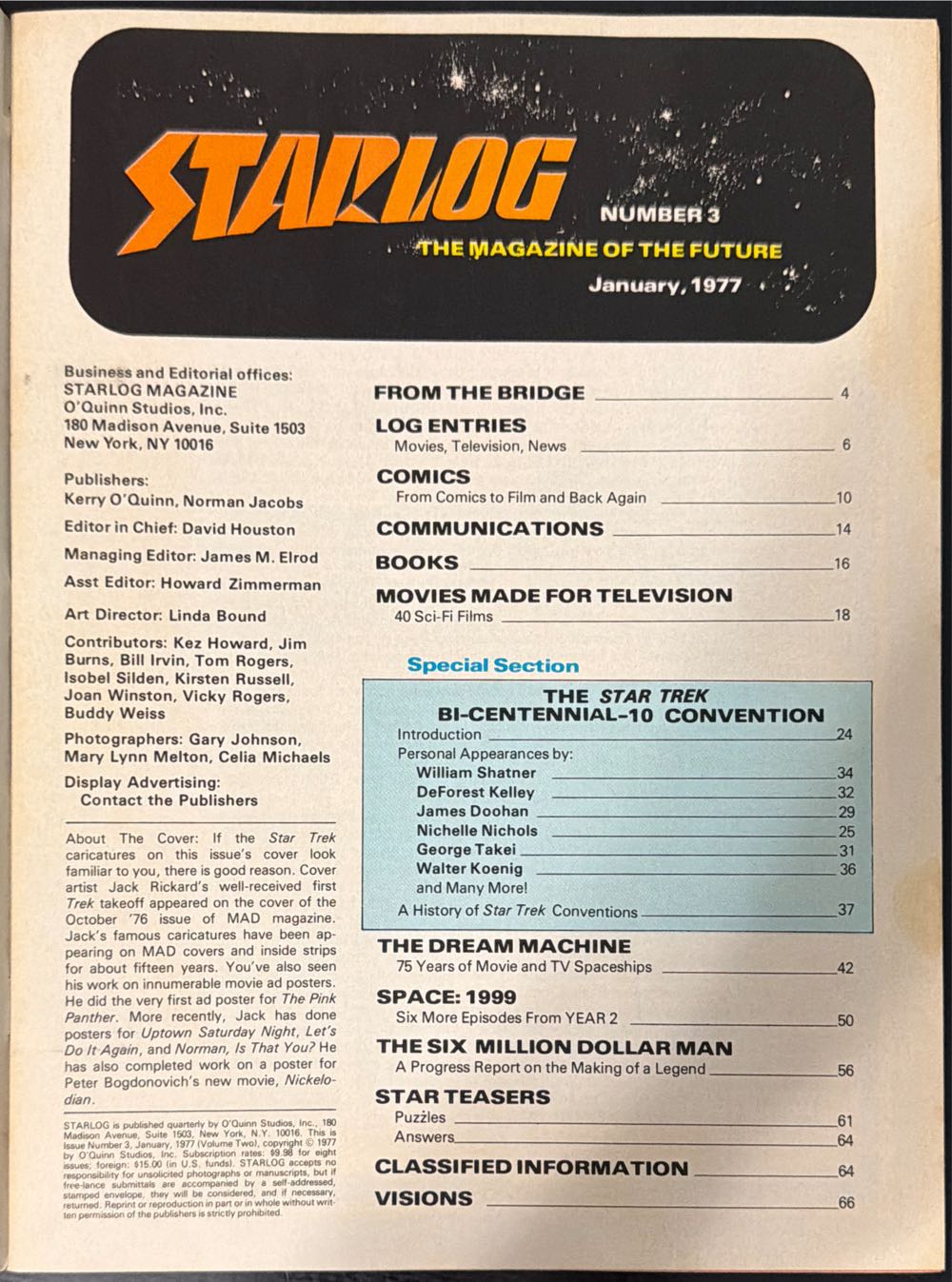 Starlog  (January) magazine collectible - Main Image 3