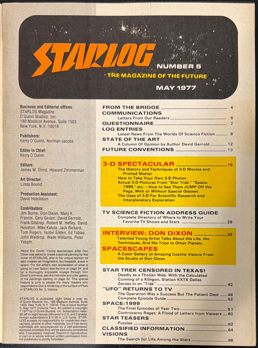 Starlog  (May) magazine collectible - Main Image 3