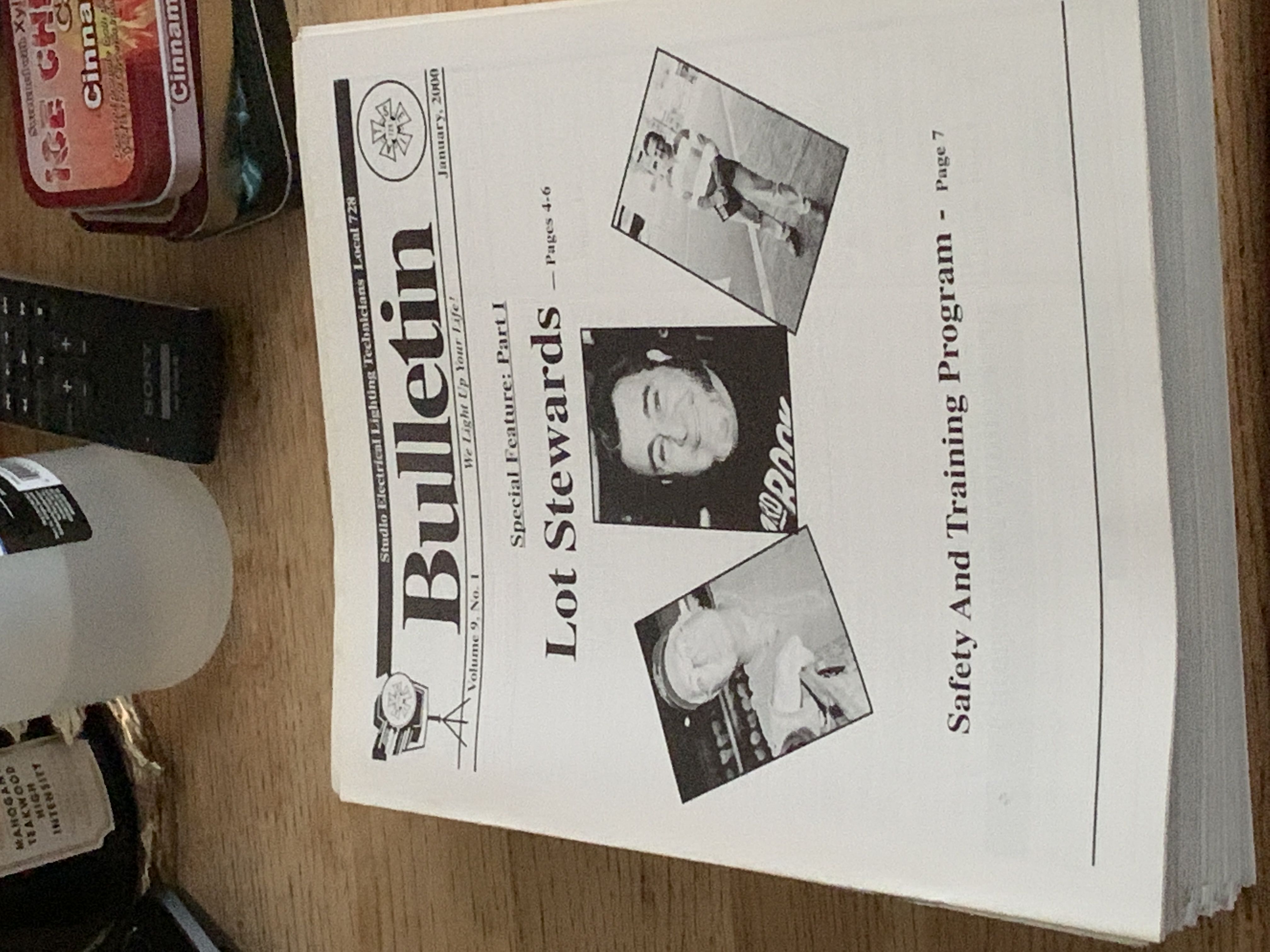 IATSE Local 728 Bulletin  (January) magazine collectible - Main Image 1