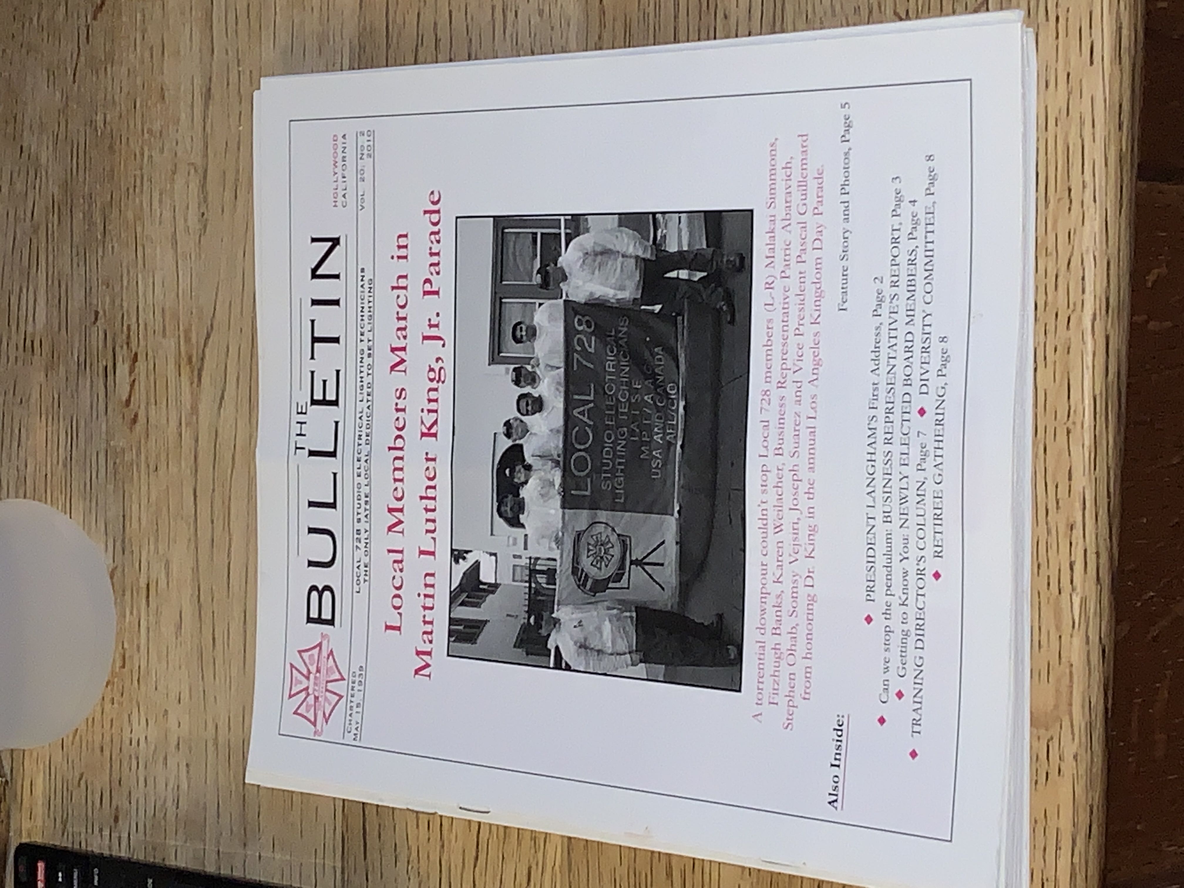 IATSE Local 728 Bulletin (February) magazine collectible - Main Image 1