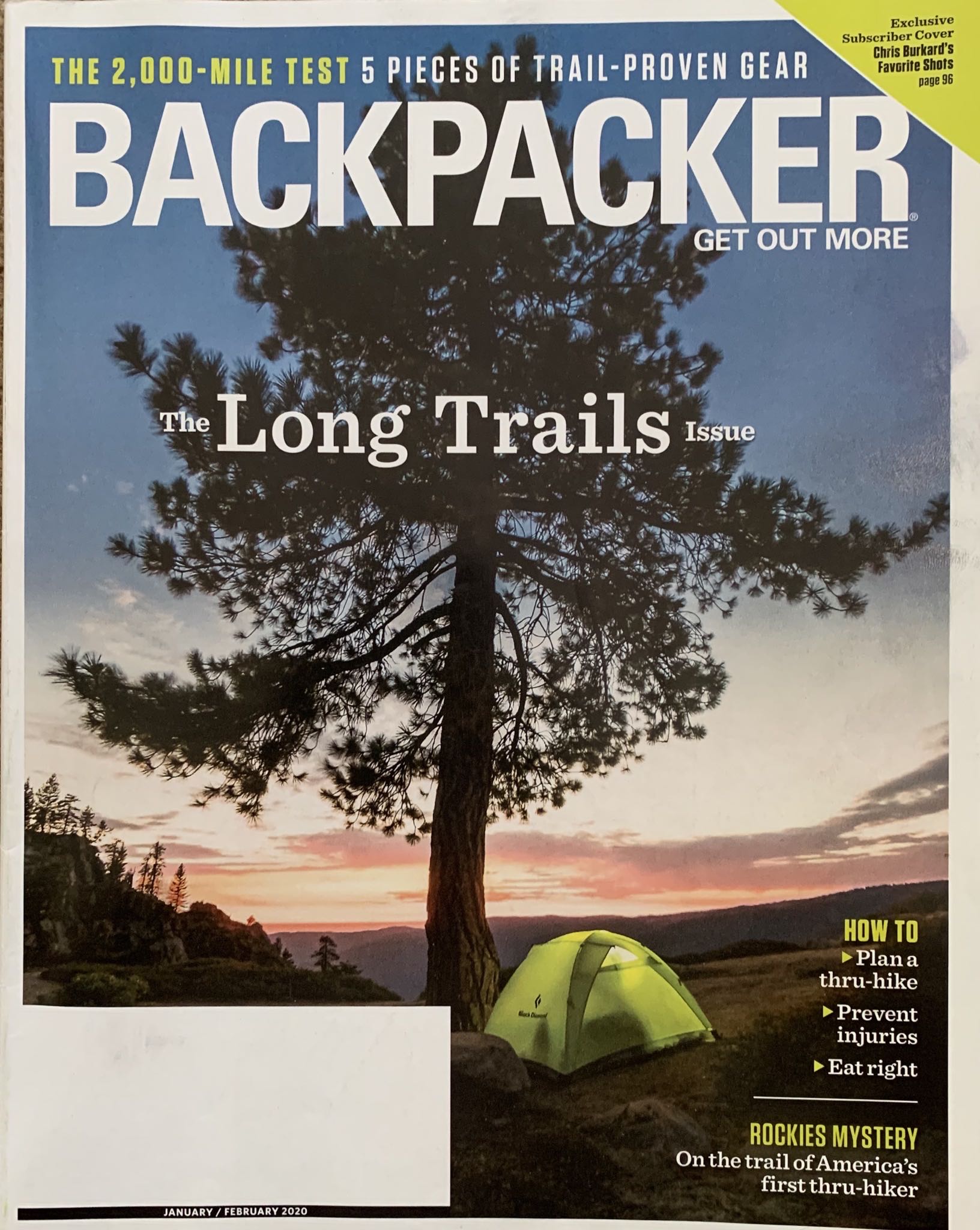Backpacker: The Long Trails Issue  (February) magazine collectible - Main Image 1