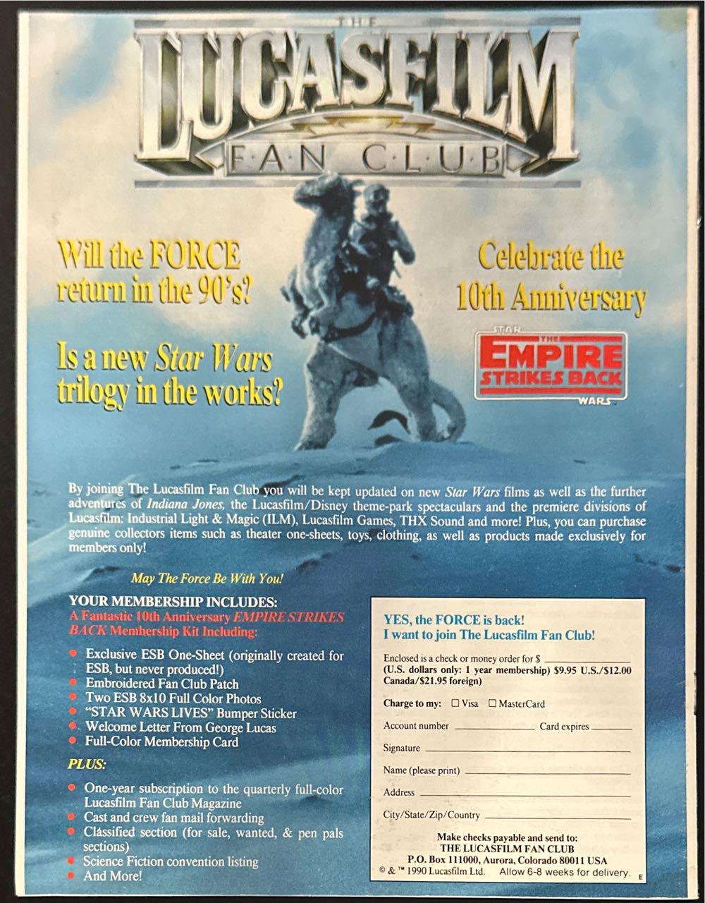 The LucasFilm Fan Club Magazine  (March) magazine collectible - Main Image 2