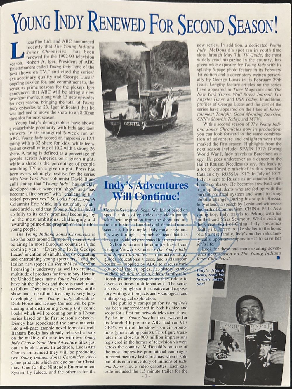 The LucasFilm Fan Club Magazine  (April) magazine collectible - Main Image 3