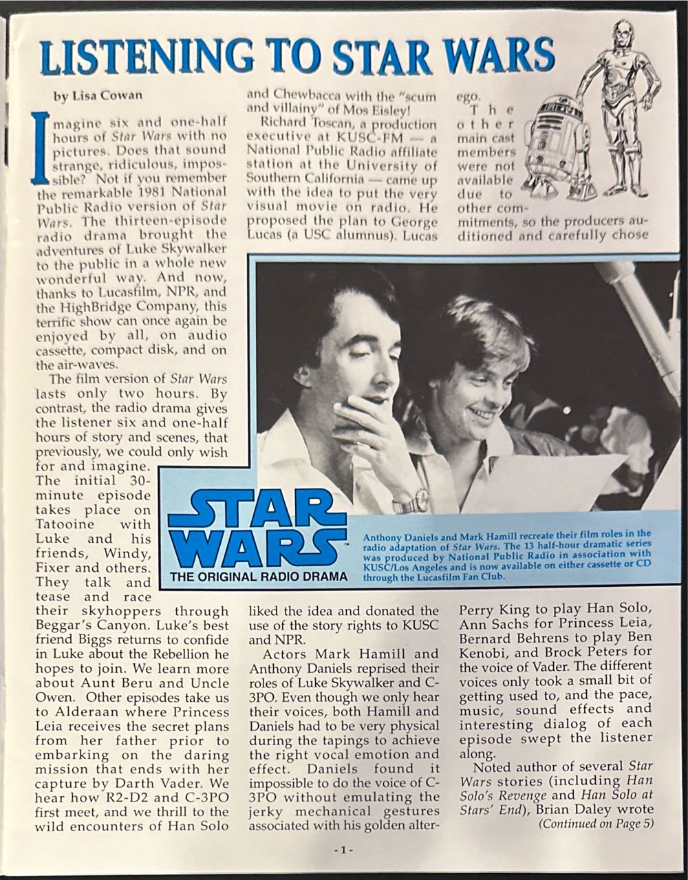 The LucasFilm Fan Club Magazine  (July) magazine collectible - Main Image 3