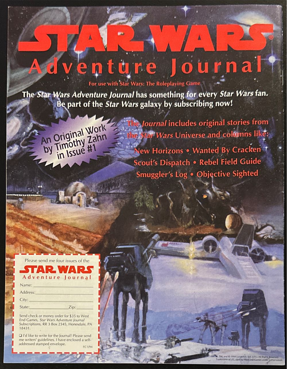 The LucasFilm Fan Club Magazine  (January) magazine collectible - Main Image 2