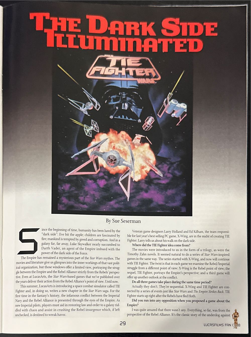 The LucasFilm Fan Club Magazine  (April) magazine collectible - Main Image 3