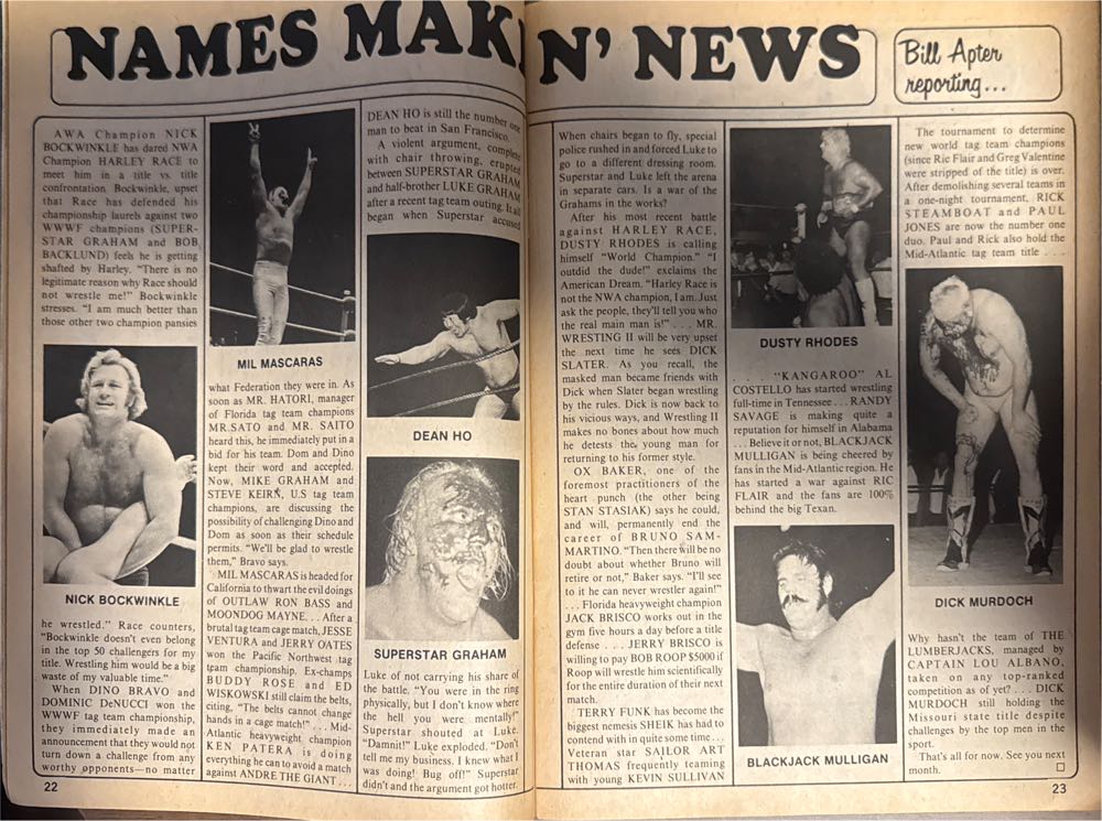 Inside Wrestling  (August) magazine collectible [Barcode 071896477276] - Main Image 4