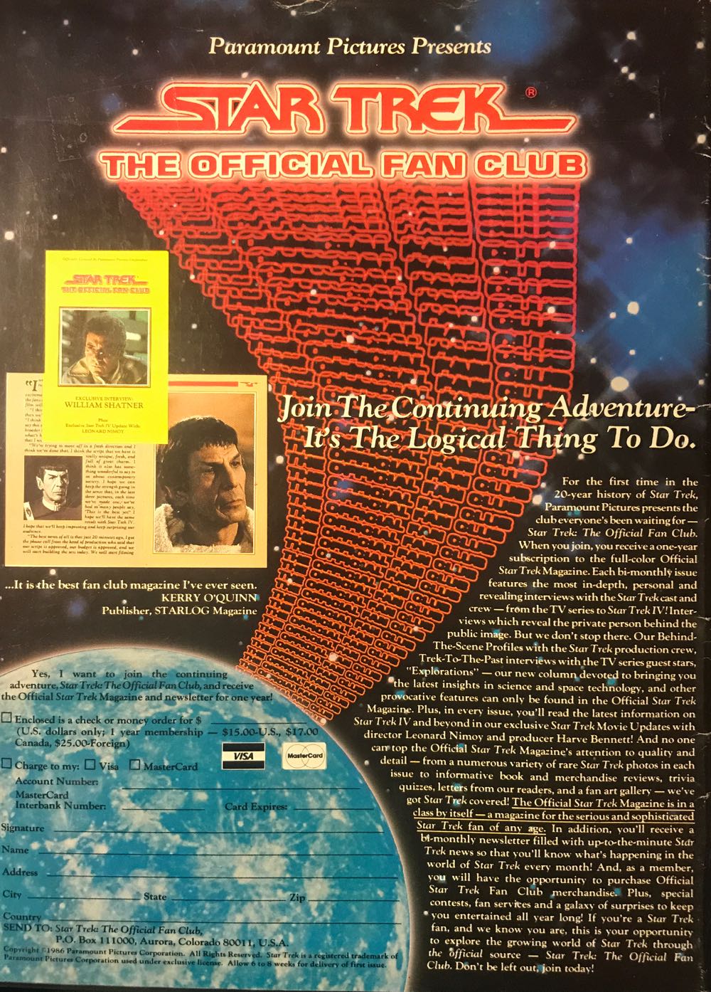 Starlog #110 (September) magazine collectible - Main Image 2