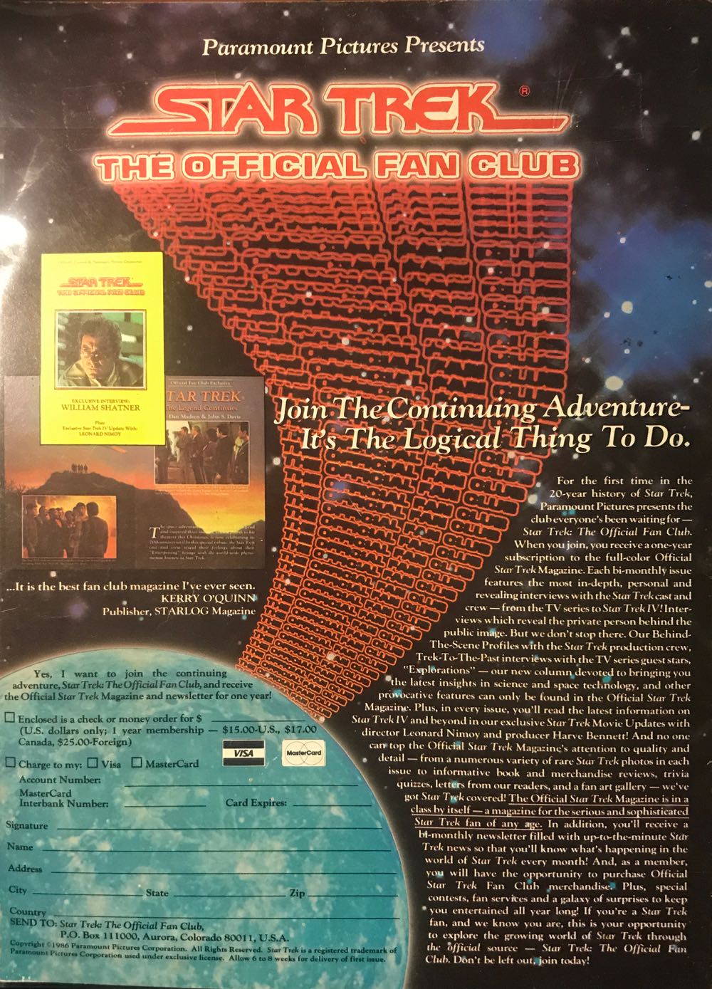 Starlog #112  (November) magazine collectible - Main Image 2