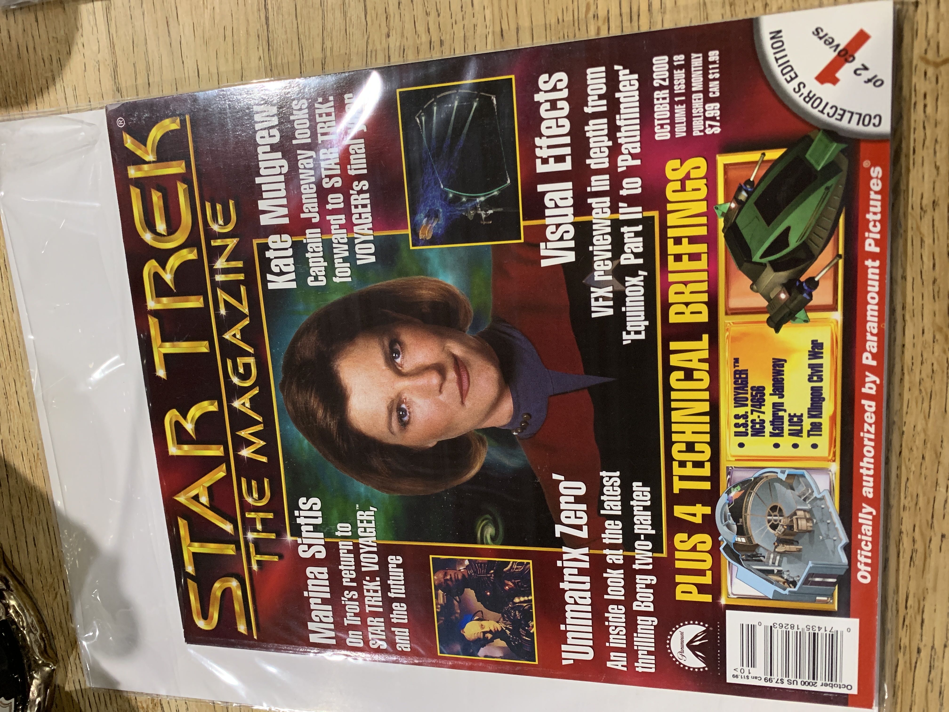 Star Trek : The Magazine Vol. 1 No. 18 (October) magazine collectible - Main Image 1