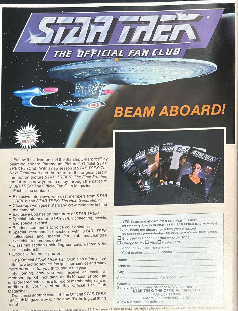Star Trek The Official Fan Club Magazine  (February) magazine collectible - Main Image 2