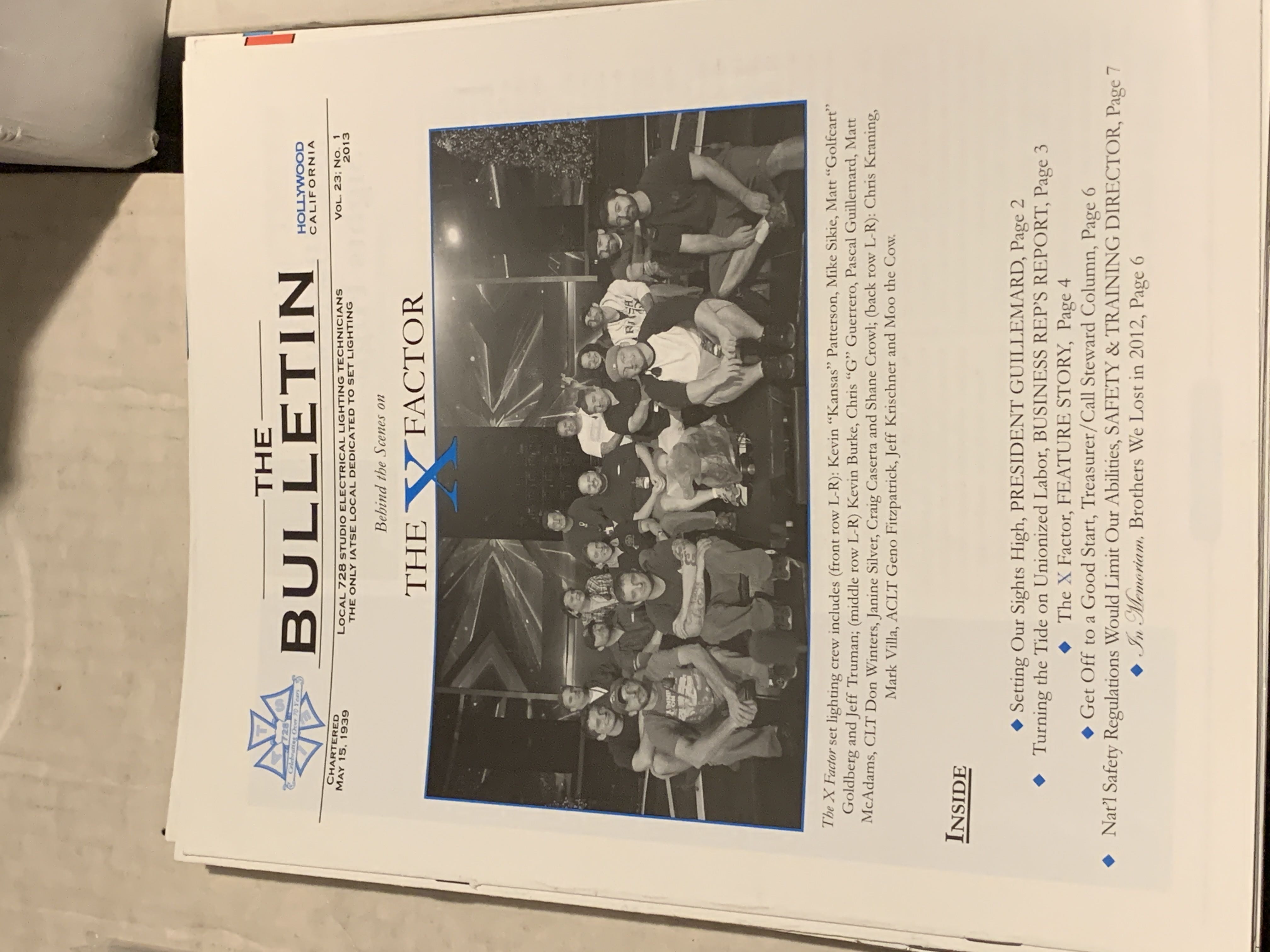 IATSE Local 728 Bulletin  (January) magazine collectible - Main Image 1
