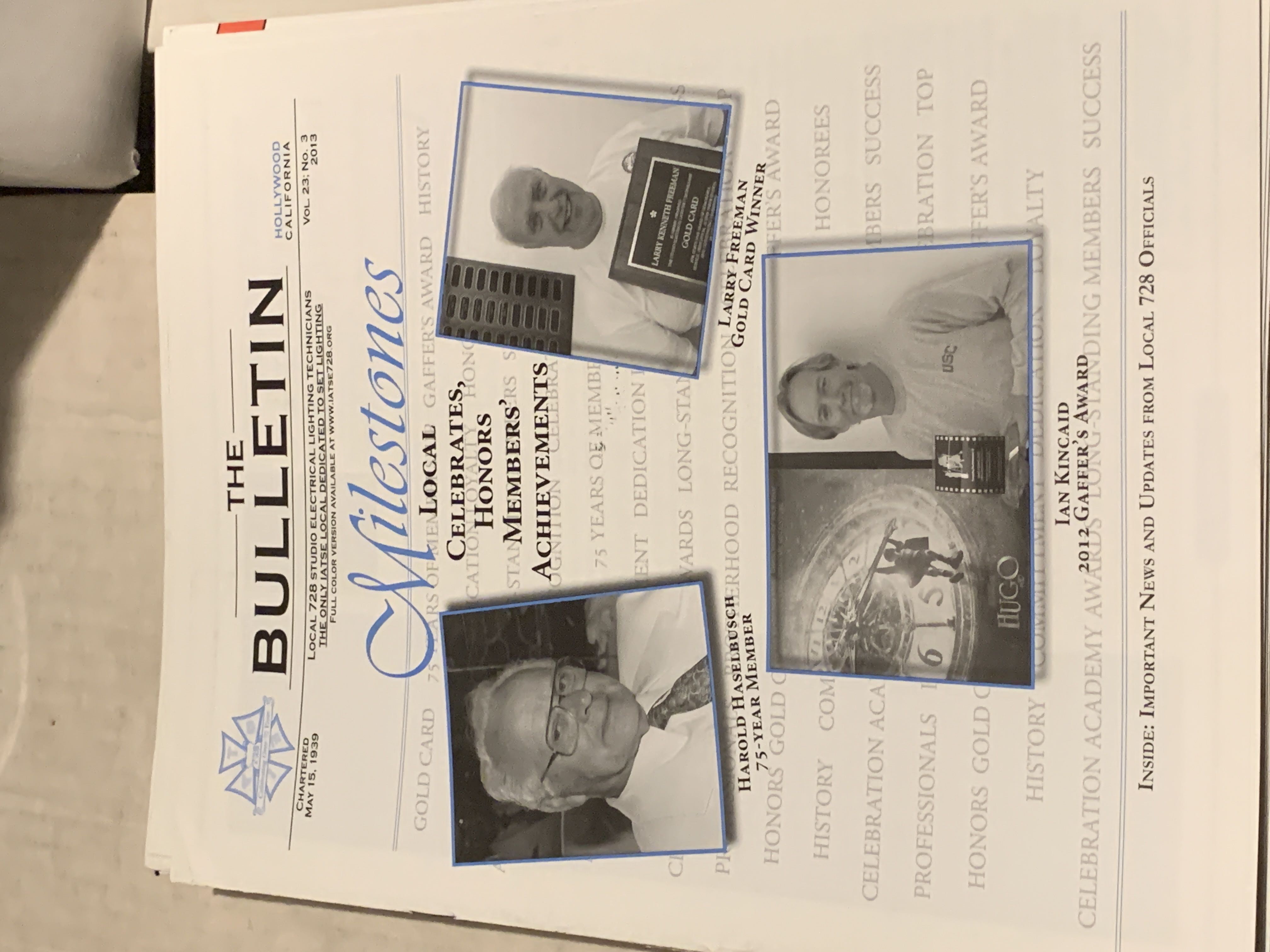 IATSE Local 728 Bulletin (March) magazine collectible - Main Image 1