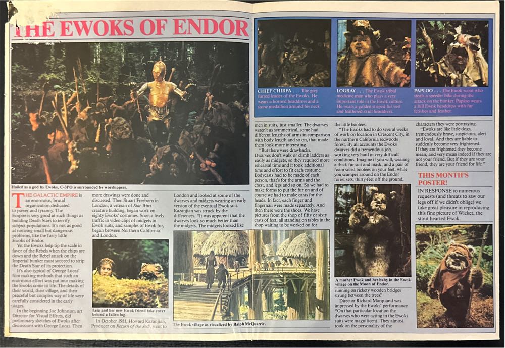 Star Wars Return of the Jedi Official Poster Monthly  (June) magazine collectible [Barcode 071896479218] - Main Image 2