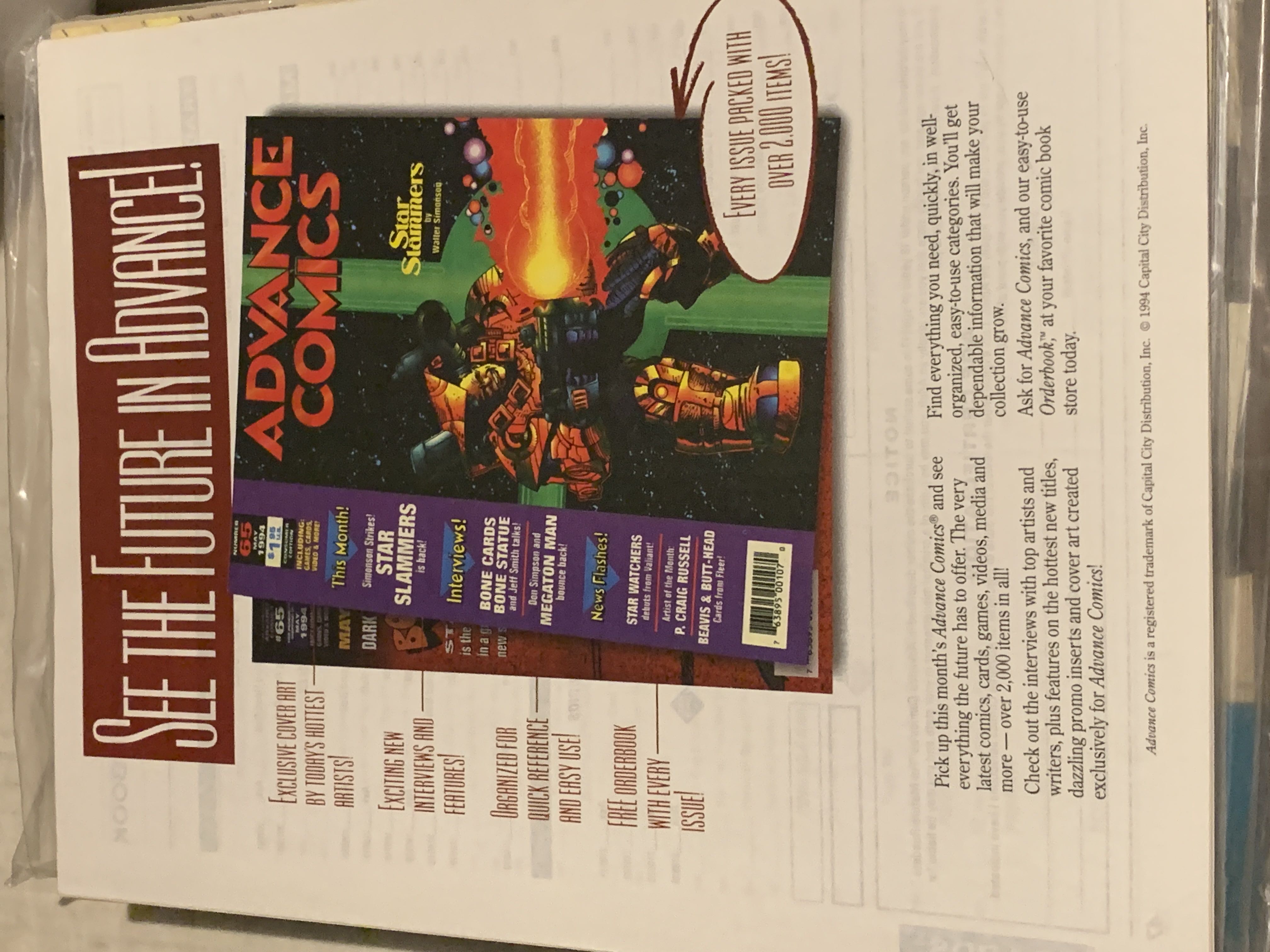 Advance Comics  (June) magazine collectible [Barcode 763895001094] - Main Image 4