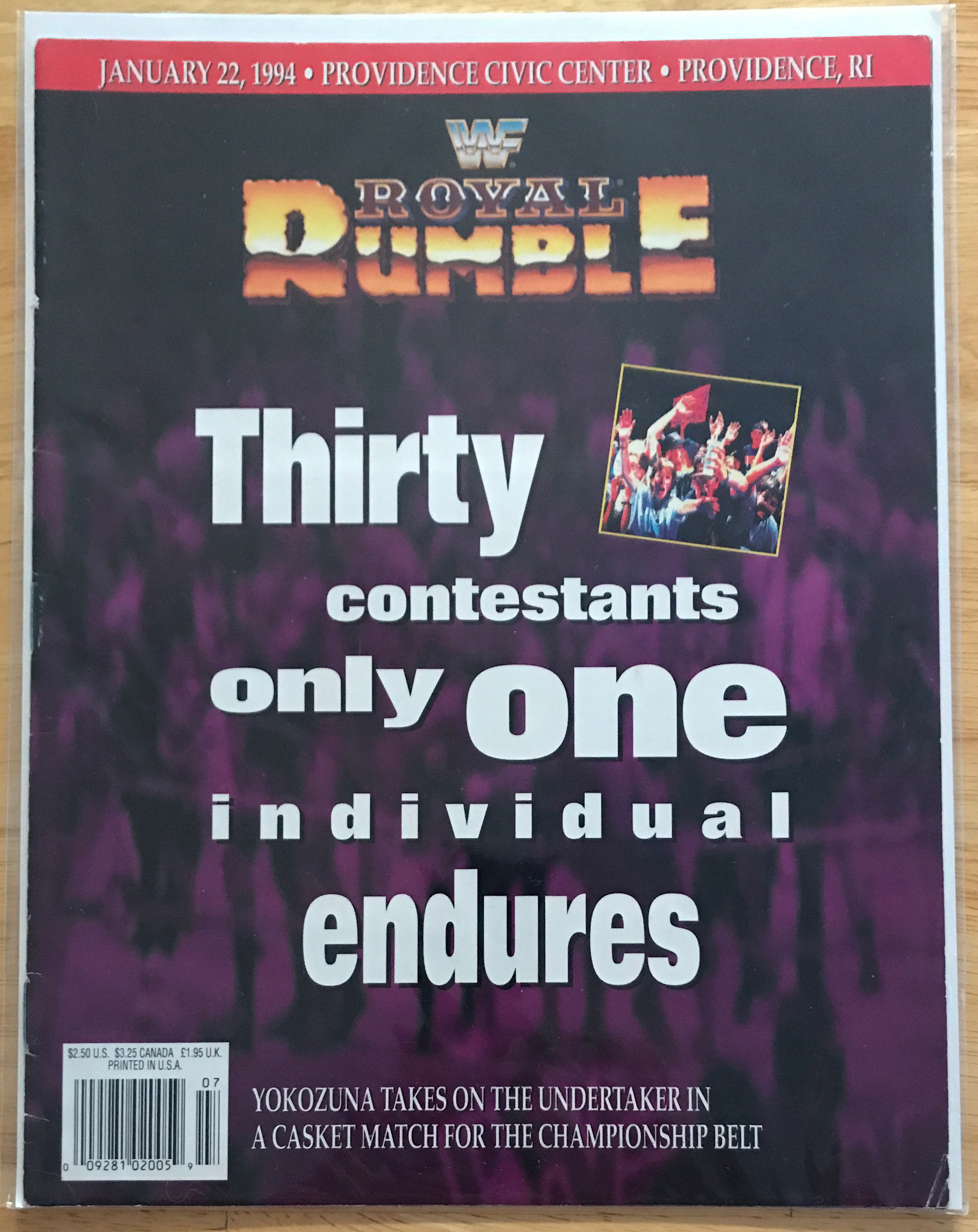 WWF Royal Rumble 1994 Program (Newsstand Edition)  (January) magazine collectible [Barcode 009281020059] - Main Image 1