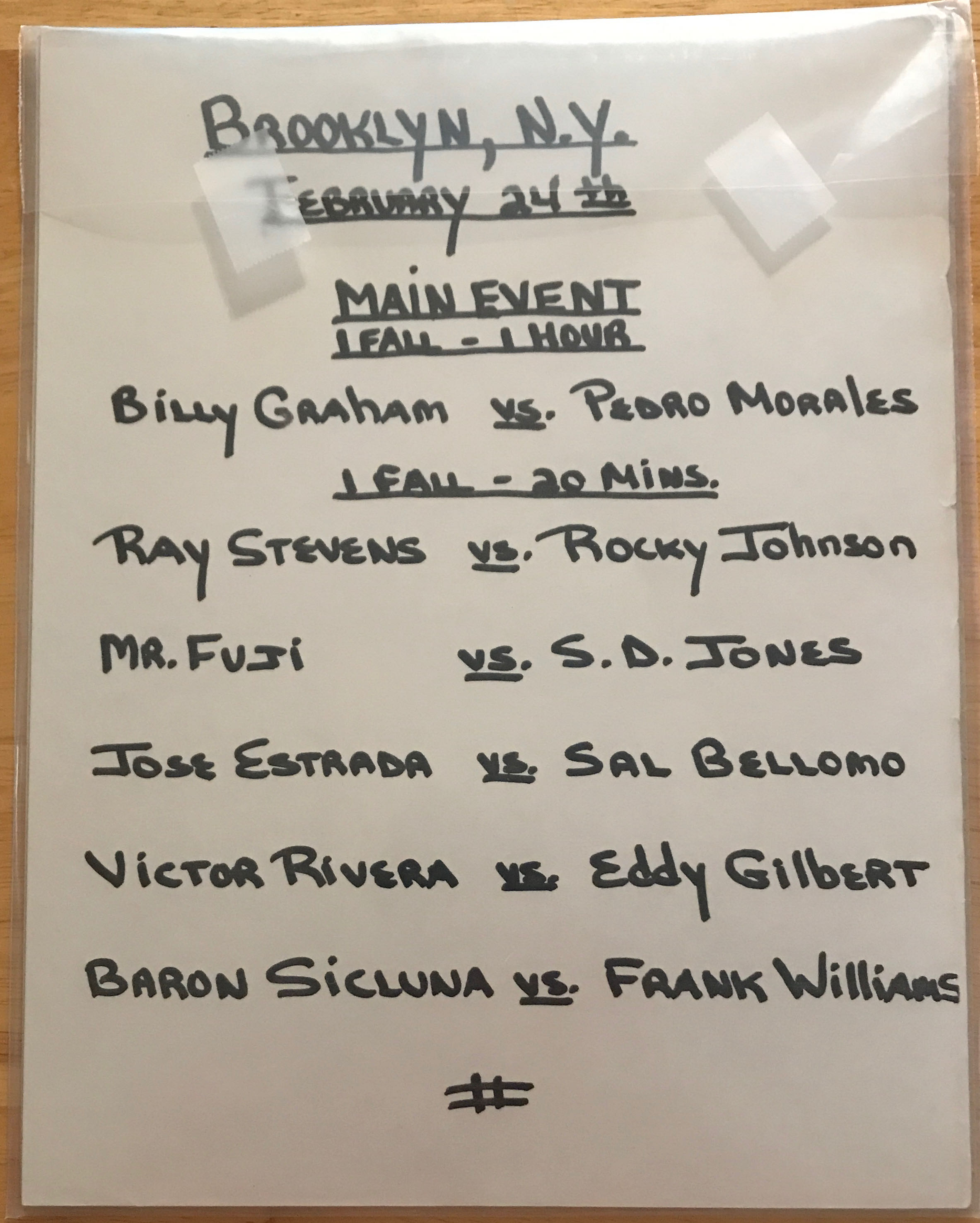 WWF Major League Wrestling Program No. 170 02/24/1983  (February) magazine collectible - Main Image 2