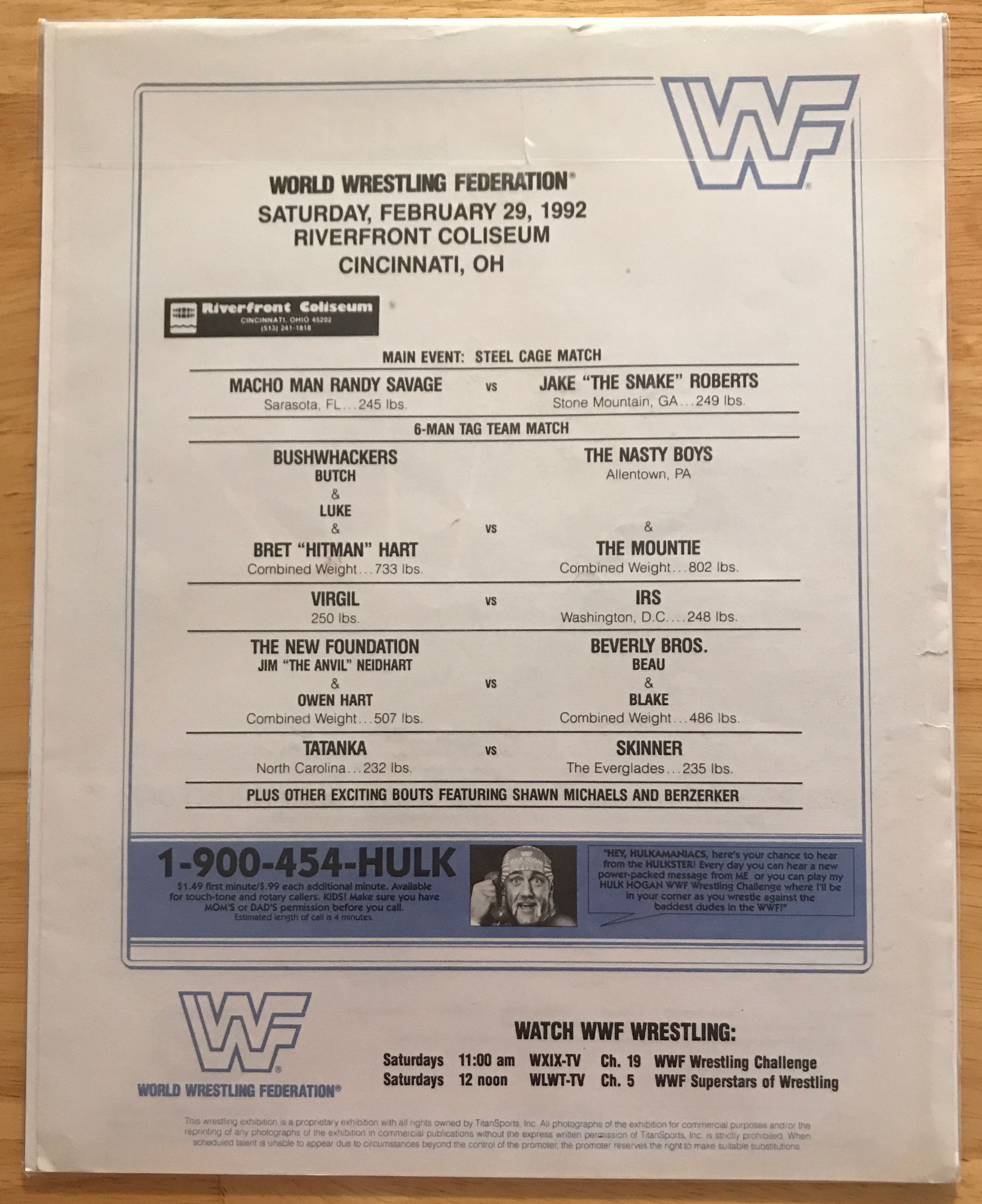 WWF Program Volume 199  (February) magazine collectible - Main Image 2