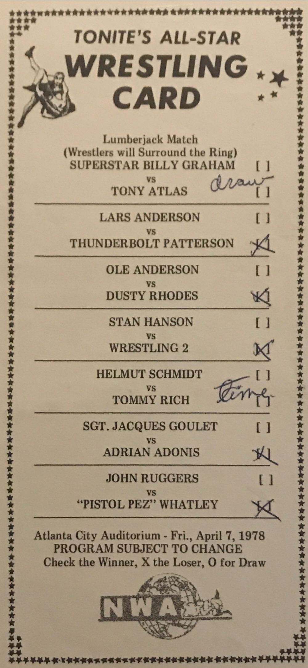 NWA Georgia - The Ringsider 10/04/1974  (October) magazine collectible - Main Image 2