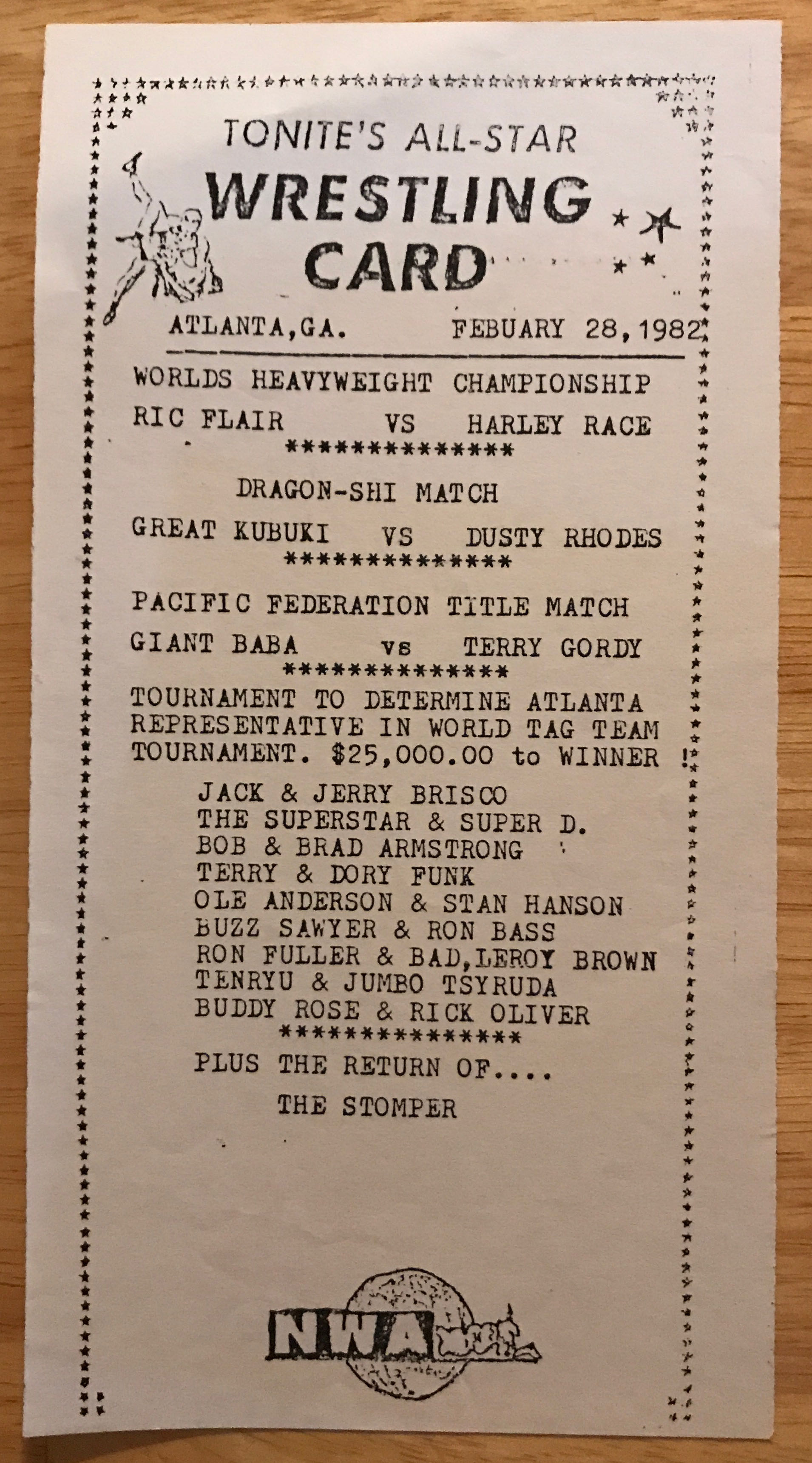 NWA Georgia - The Ringsider  02/28/1982  (February) magazine collectible - Main Image 2