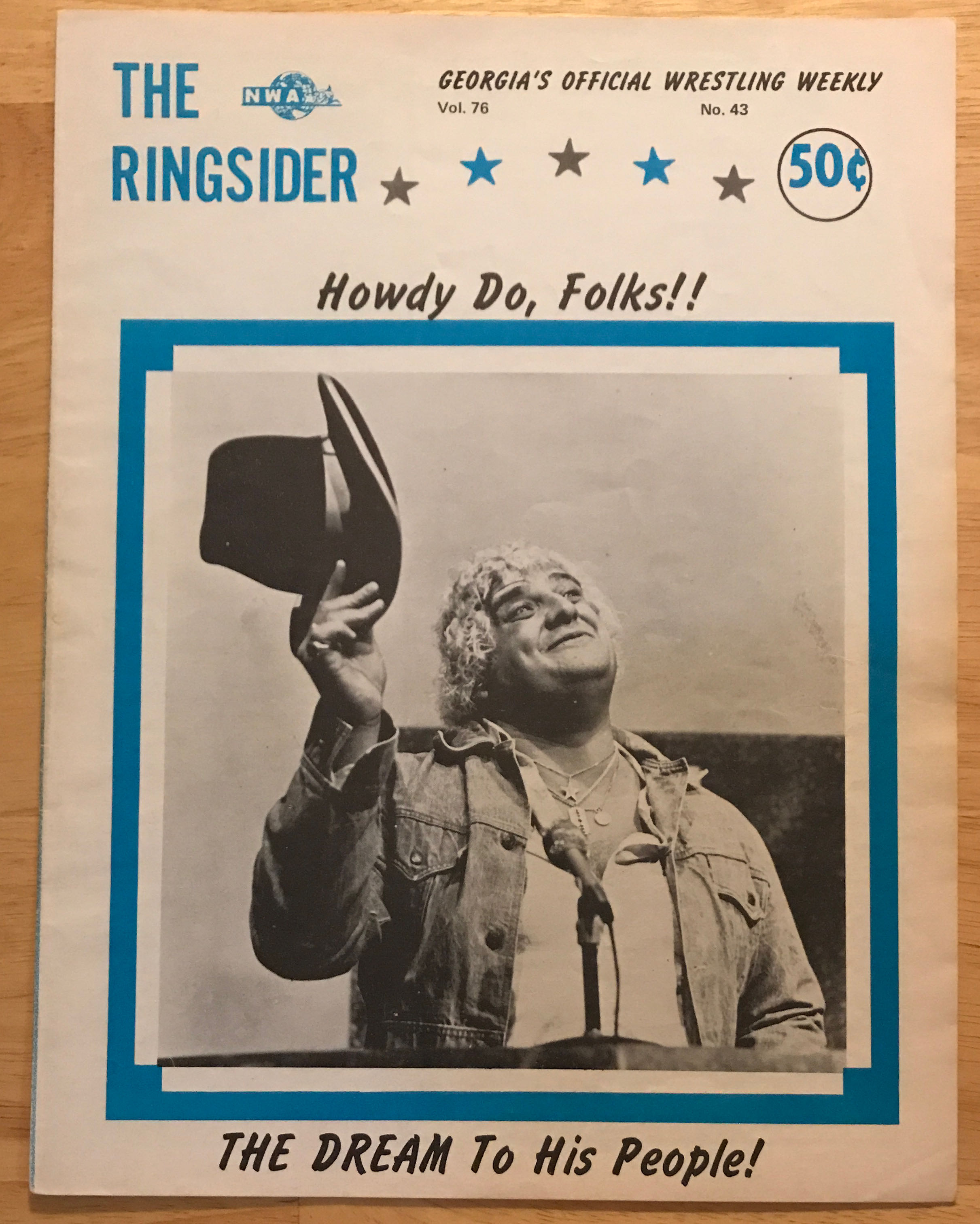 NWA Georgia - The Ringsider Vol. 76, No. 43 magazine collectible - Main Image 1