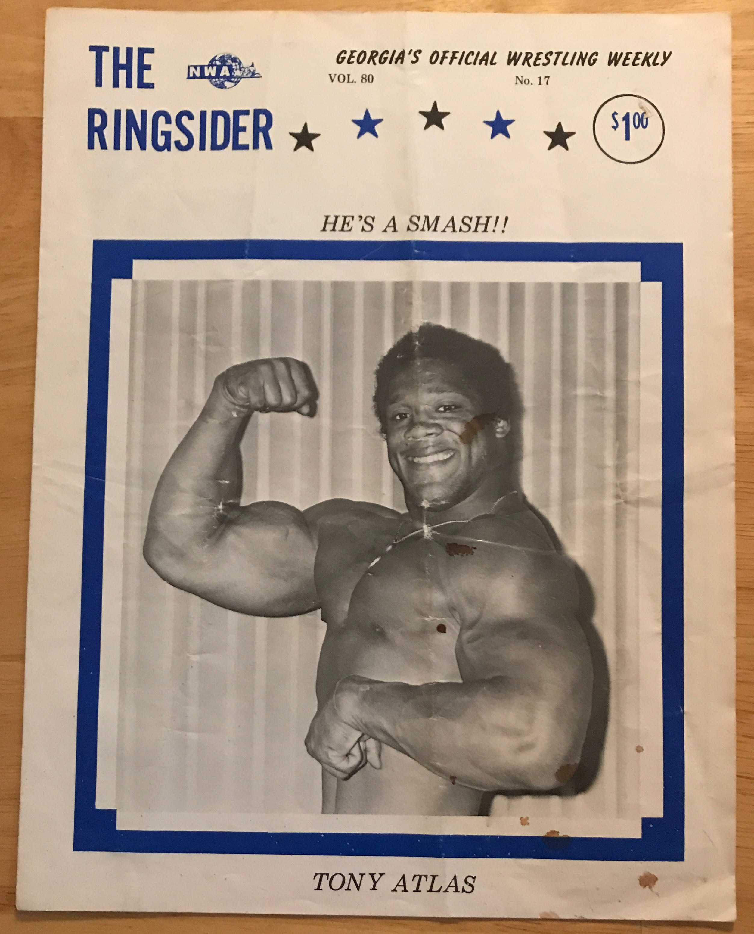 NWA Georgia - The Ringsider Vol. 80, No. 17. 06/22/1980 (June) magazine collectible - Main Image 1