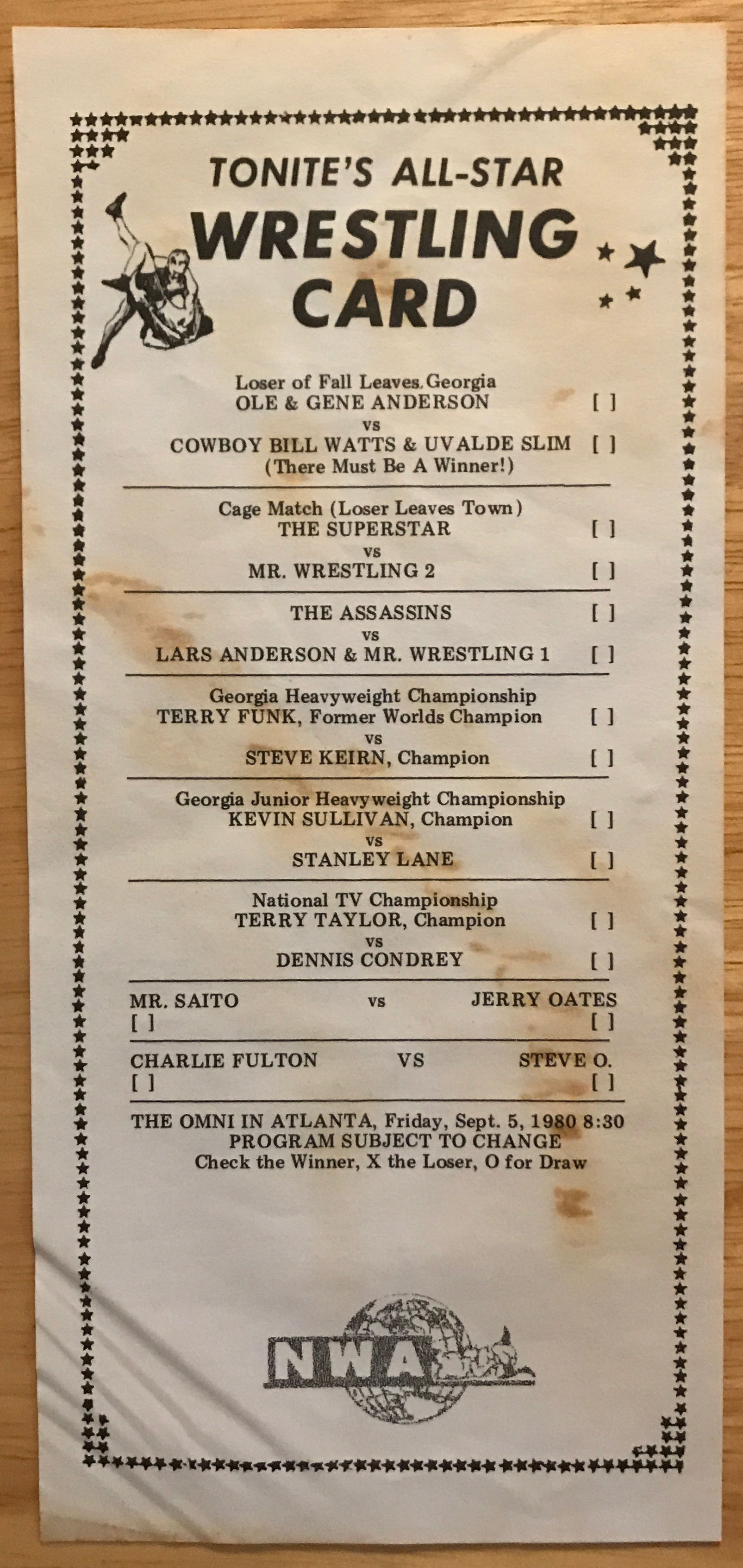 NWA Georgia - The Ringsider Vol. 80, No. 31  (January) magazine collectible - Main Image 2