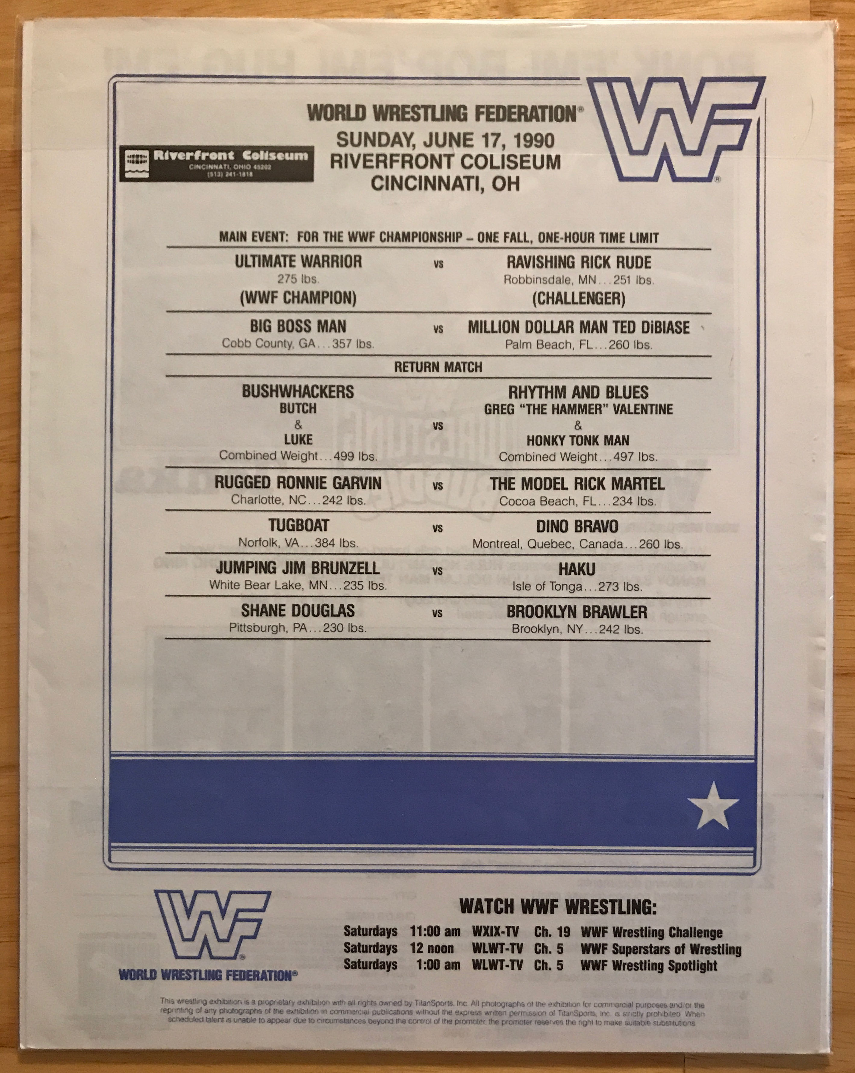WWF Program Volume 180  magazine collectible - Main Image 2