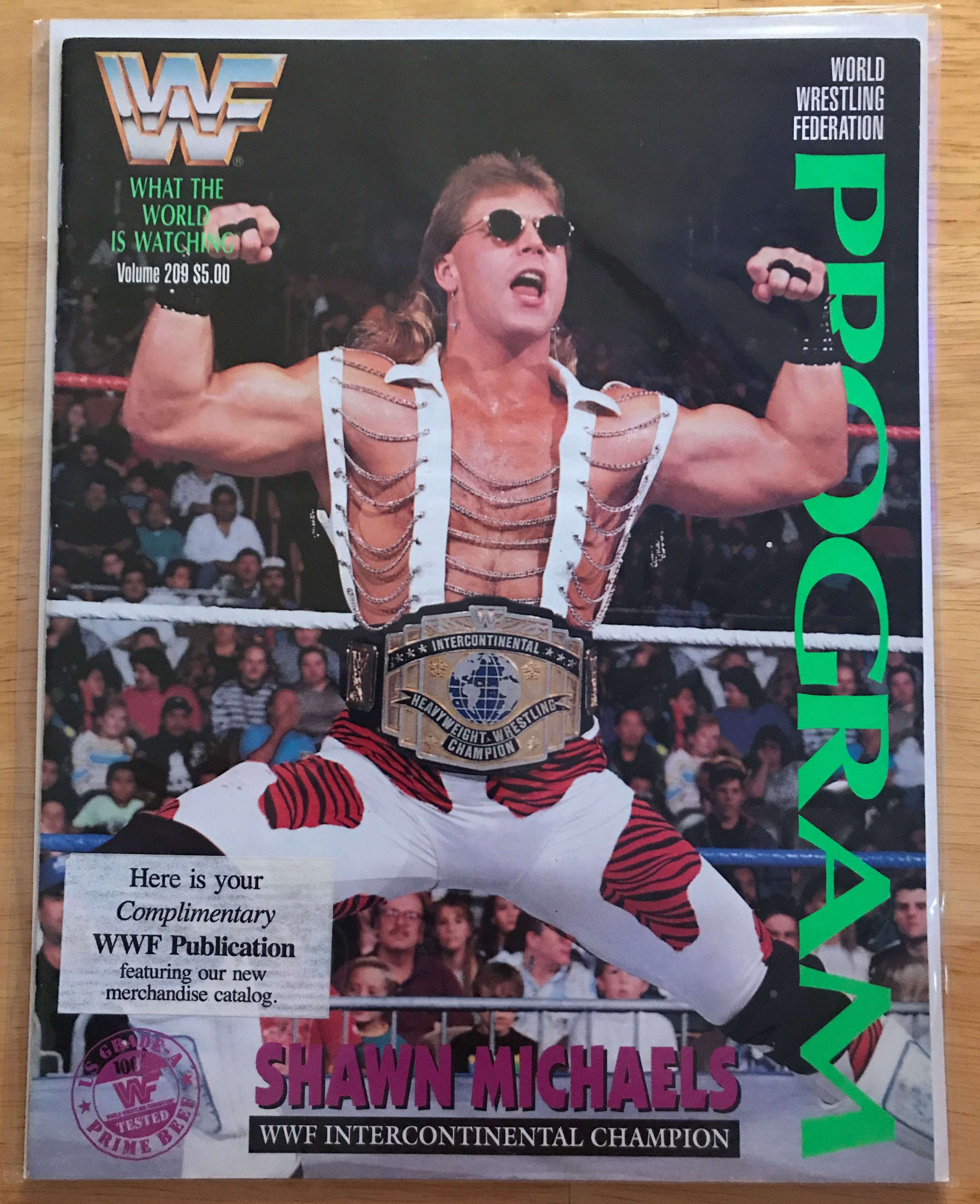WWF Program Volume 209 magazine collectible - Main Image 2