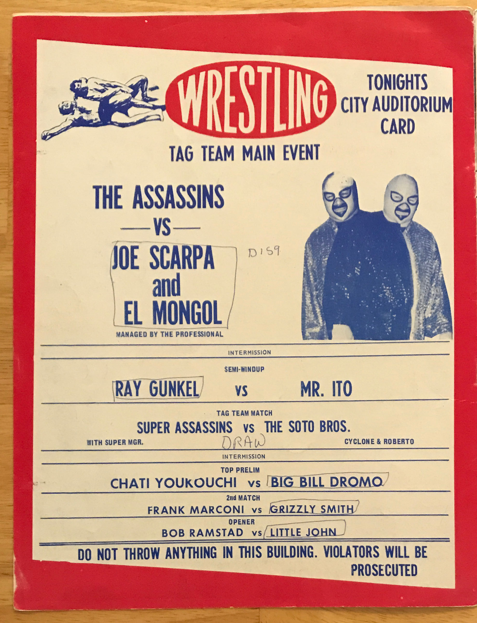 NWA Georgia - The Ringsider  08/01/1969  (August) magazine collectible - Main Image 2